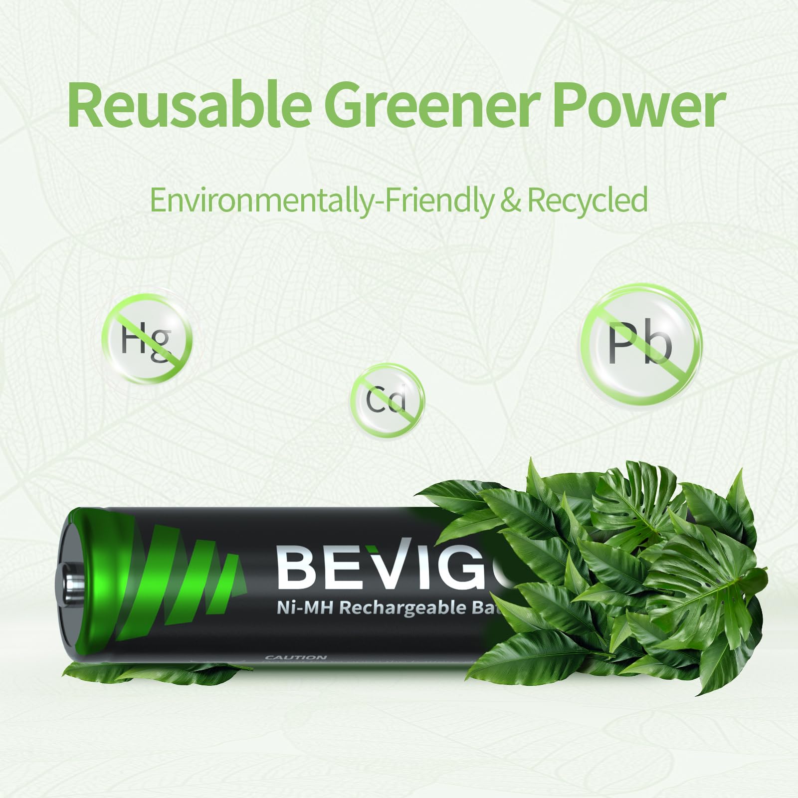 BEVIGOR Rechargeable AAA Batteries, 1100 mAh High Capacity, LSD Low Self Discharge Technology, 1.2V NiMH AAA Batteries, Long-Lasting Triple AAA Rechargeable Batteries, 16 Count