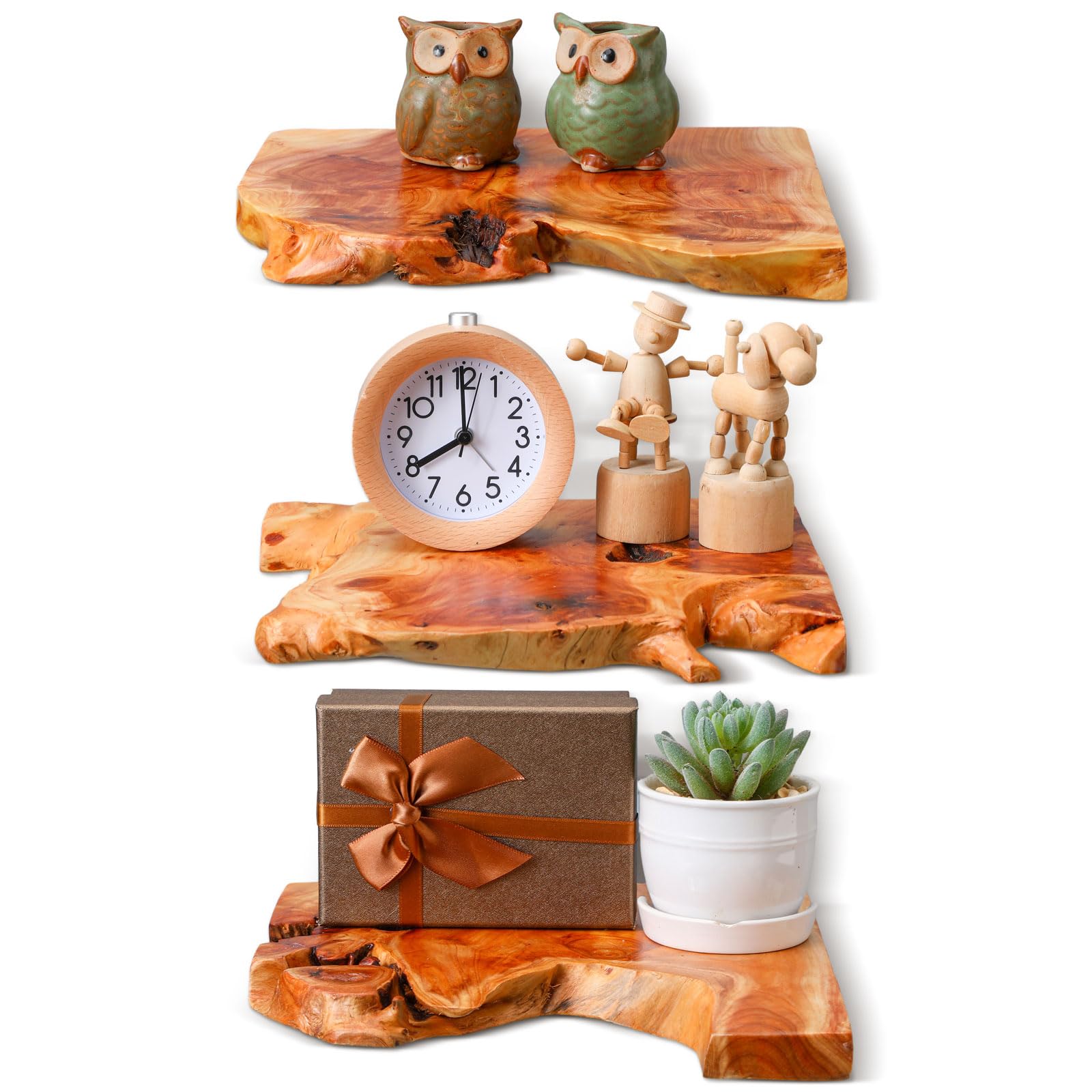 Amazon.com: Pinkunn 3 Pcs Floating Shelves for Wall Mounted