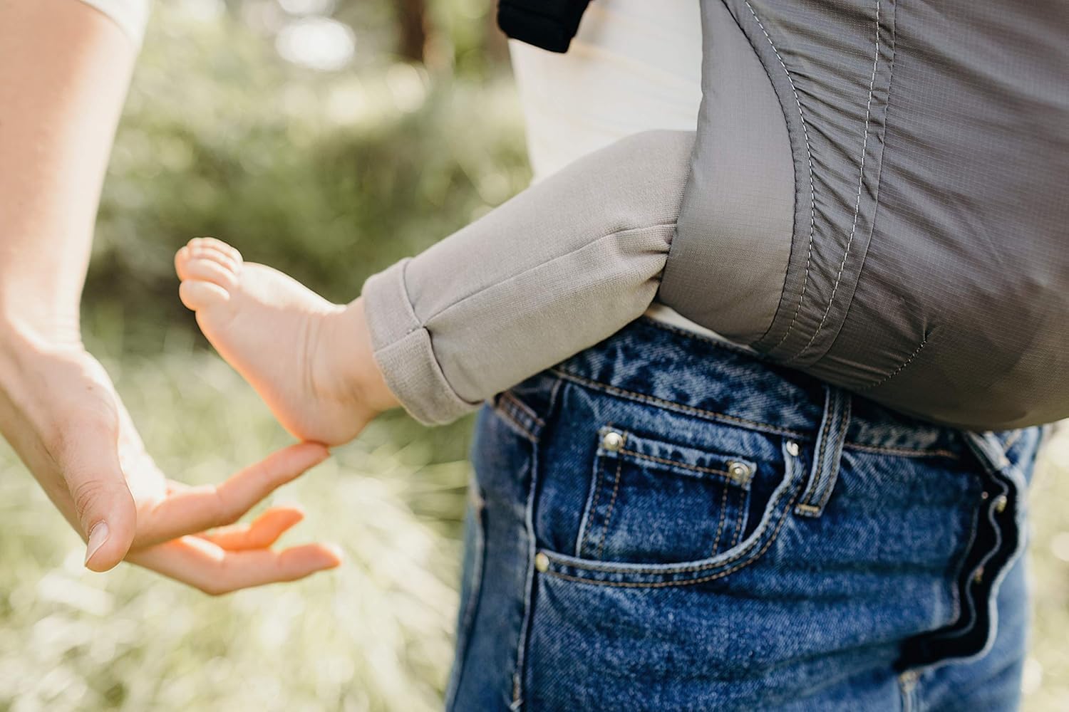 Boba Air Grey - Marsupio Porta Bebe Ergonomico Neonato da Viaggio Ultra Leggero