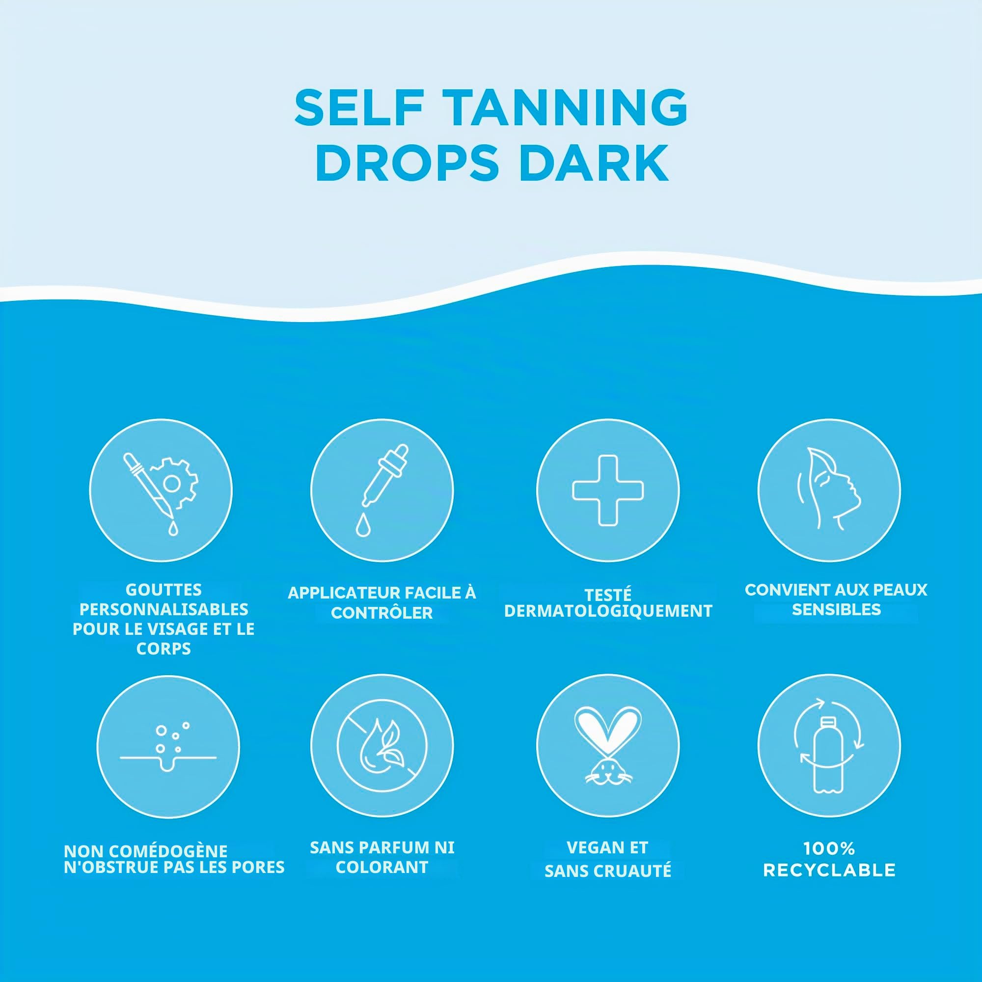 Bondi Sands Face Drops Dark 30ml
