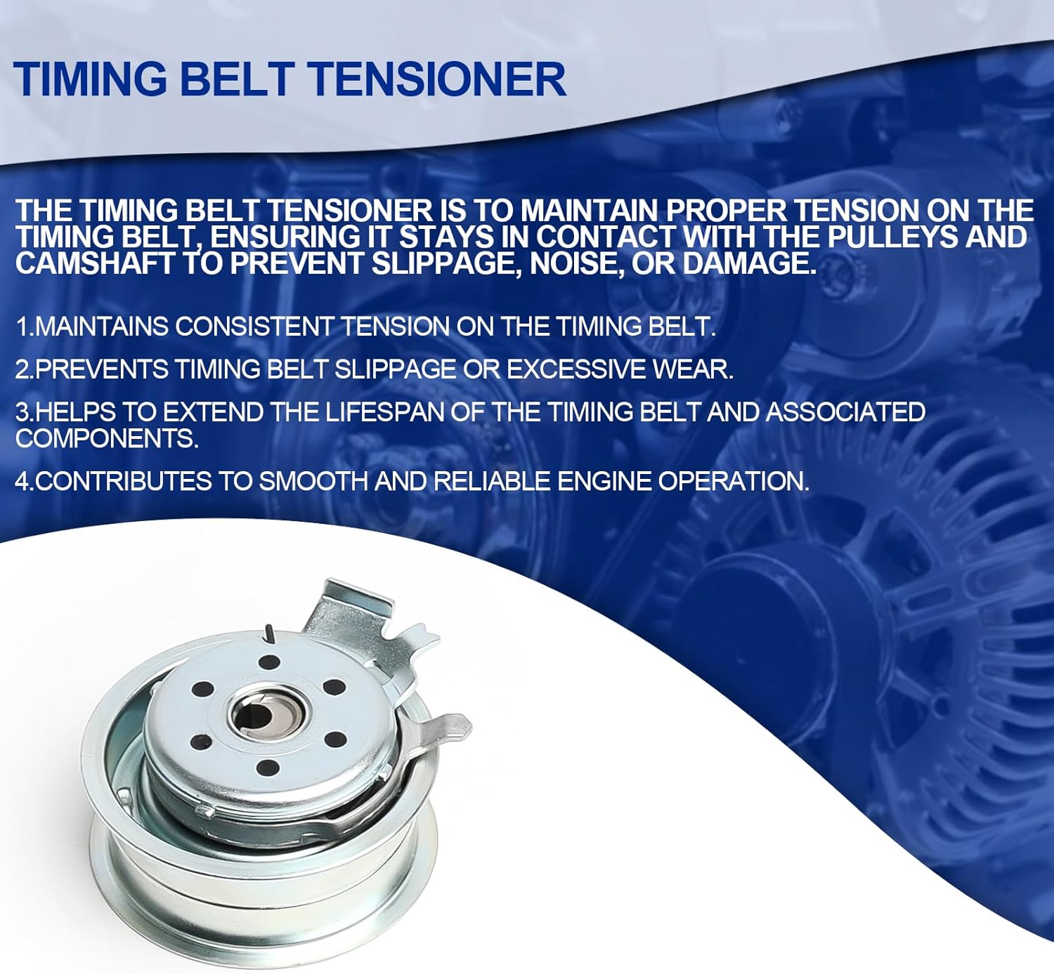 Timing Belt Water Pump fits for 1998 1999 2001 2002 2003 2004 2005 For VW For Volkswagen For Beetle For Golf For Jetta 2.0L SOHC Eng. AEG, AZG, BEV, AVH