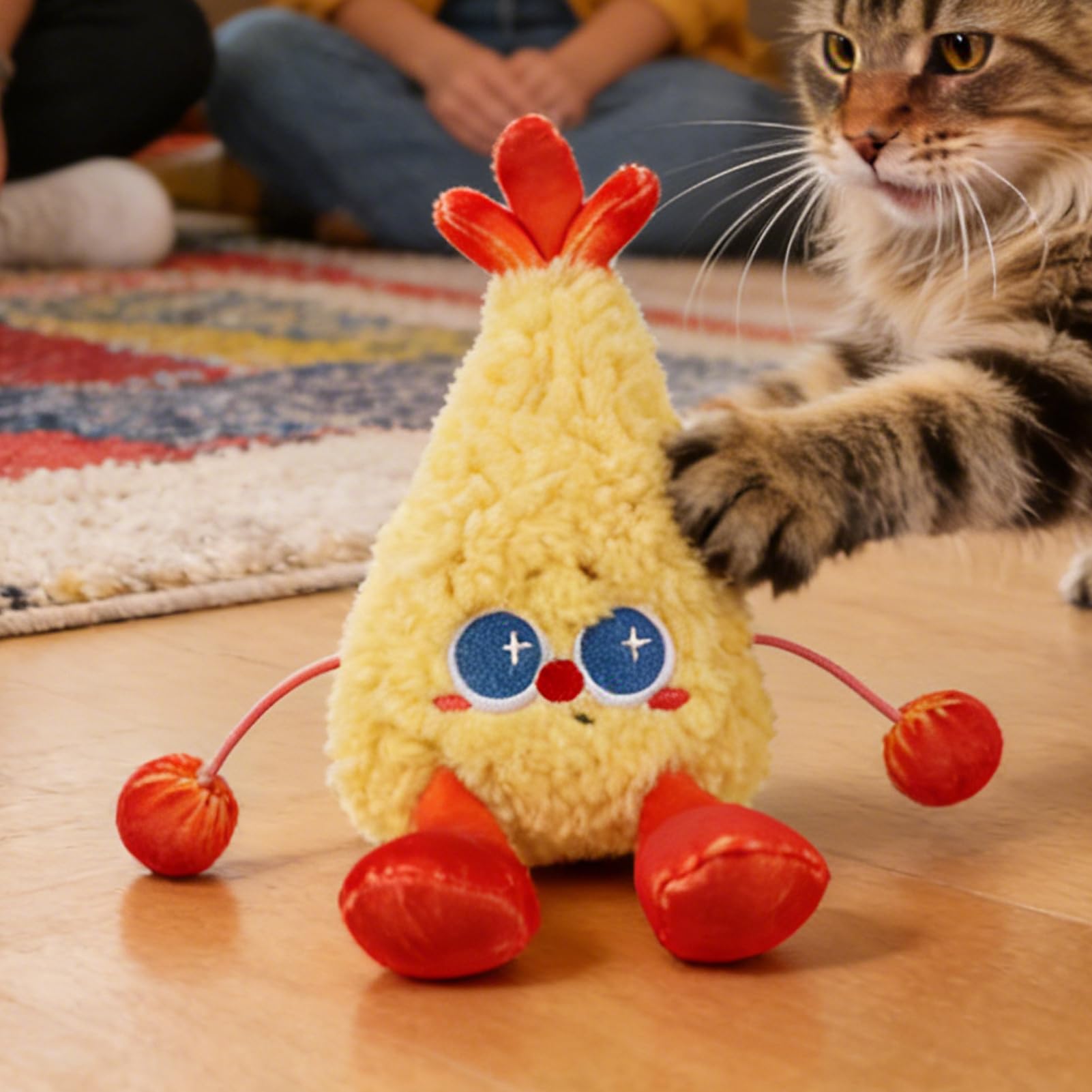Générique Interaktives Katzenspielzeug – Katzenspielzeug in Form eines Frittiers, wiederaufladbar | für Besitzer, Trainer, Wohnung, Haus, Büro, Wohnzimmer, Schlafzimmer
