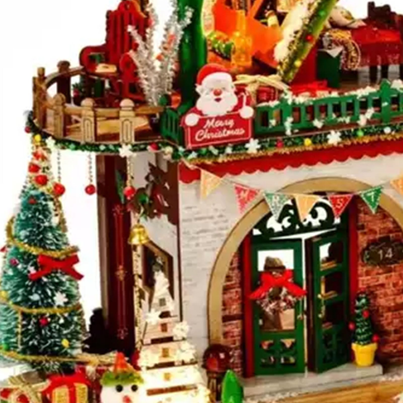 Naroote Zestaw do Budowy Miniaturowego Domku 763 Elementy, z Pozytywką