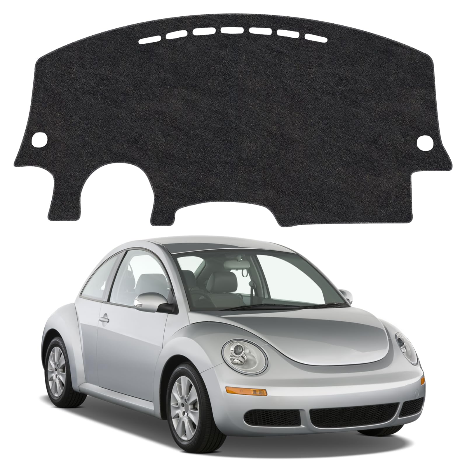 Dash Cover Mat for Volkswagen VW Beetle 1998-2010 Non-Slip Dashboard Cover Mat Sunshade UV Rays Protector Interior Accessories