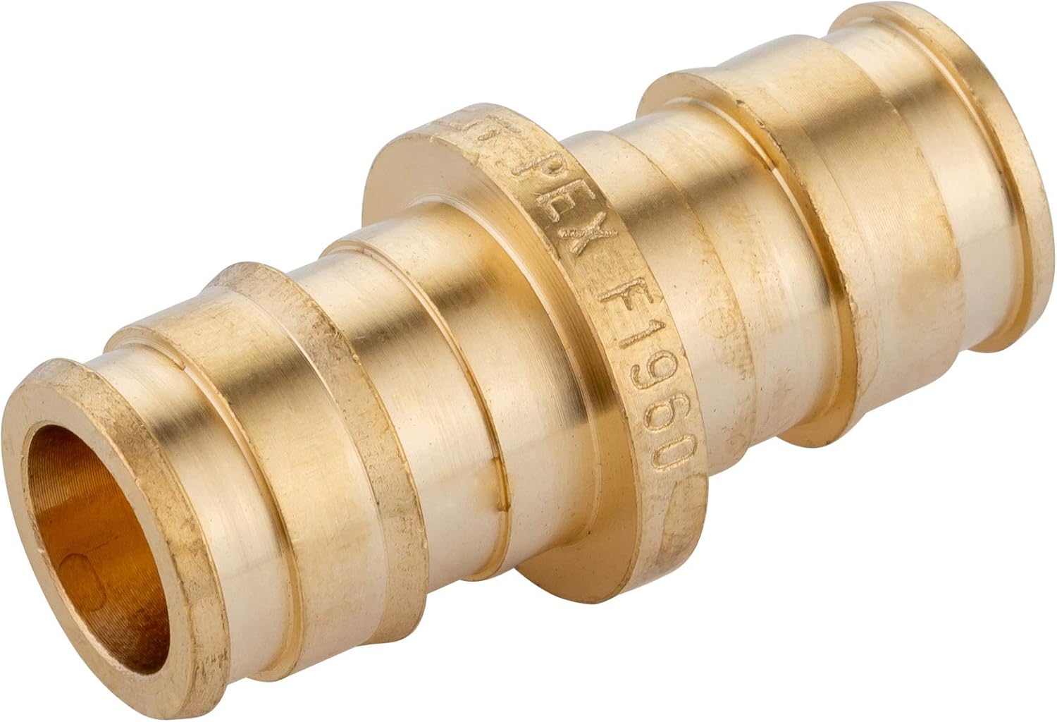 (Pack of 10) EFIELD Pex A Full Flow Expansion Brass Fitting 3/4"x 3/4" Straight Coupling ONLY For Pex-A Tubing Connection, ASTM F1960,(PEX1960010)