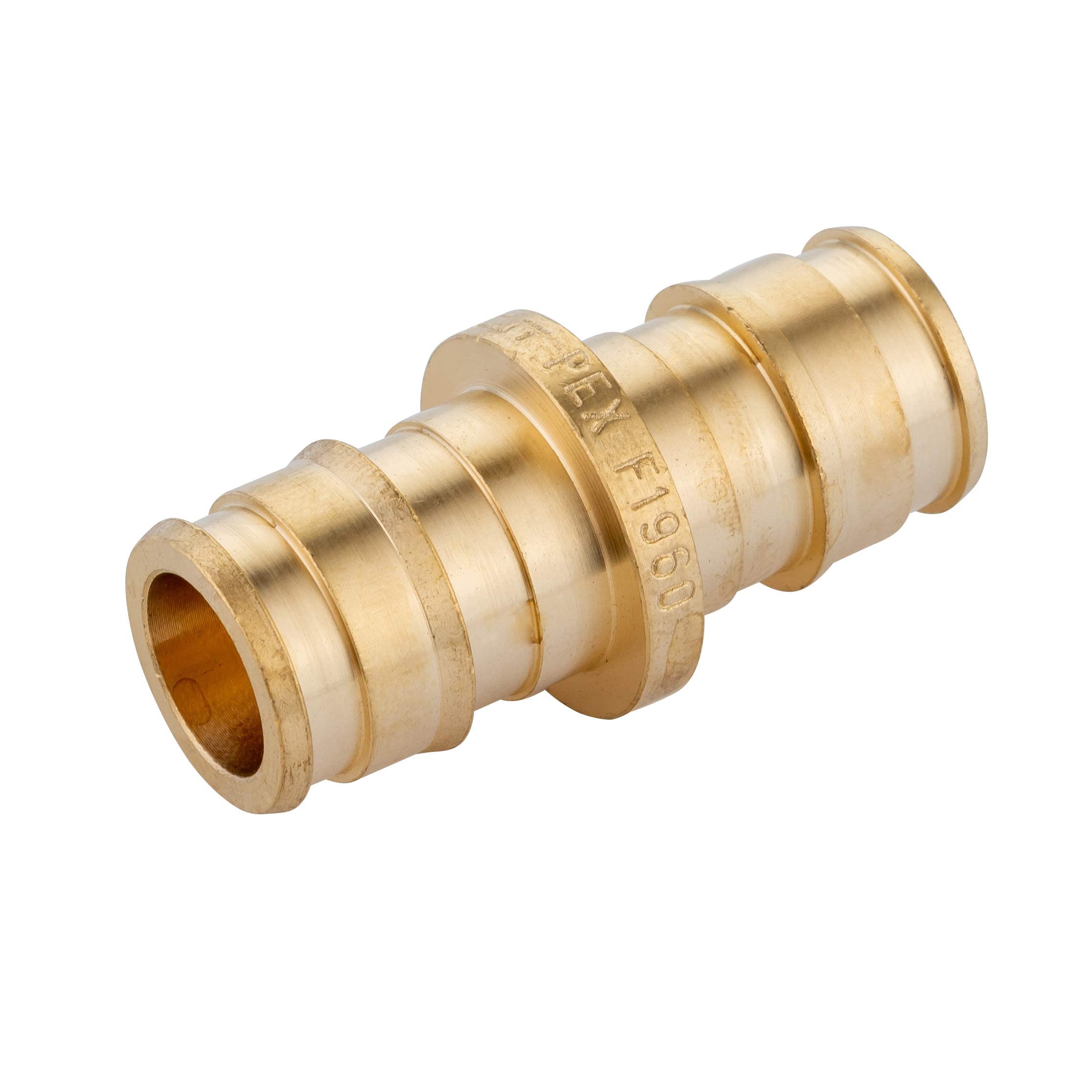 EFIELD Pex A - Acoplamiento recto (10 unidades, 3/4" x 3/4", sin plomo, 10 unidades)