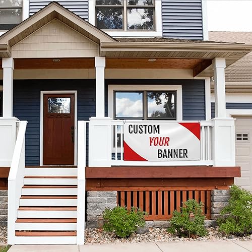 Miniatura 4 de Pancartas y letreros personalizados para fotos y texto, pancarta personalizada para exteriores para fiesta de cumpleaños, negocios, boda, decoración