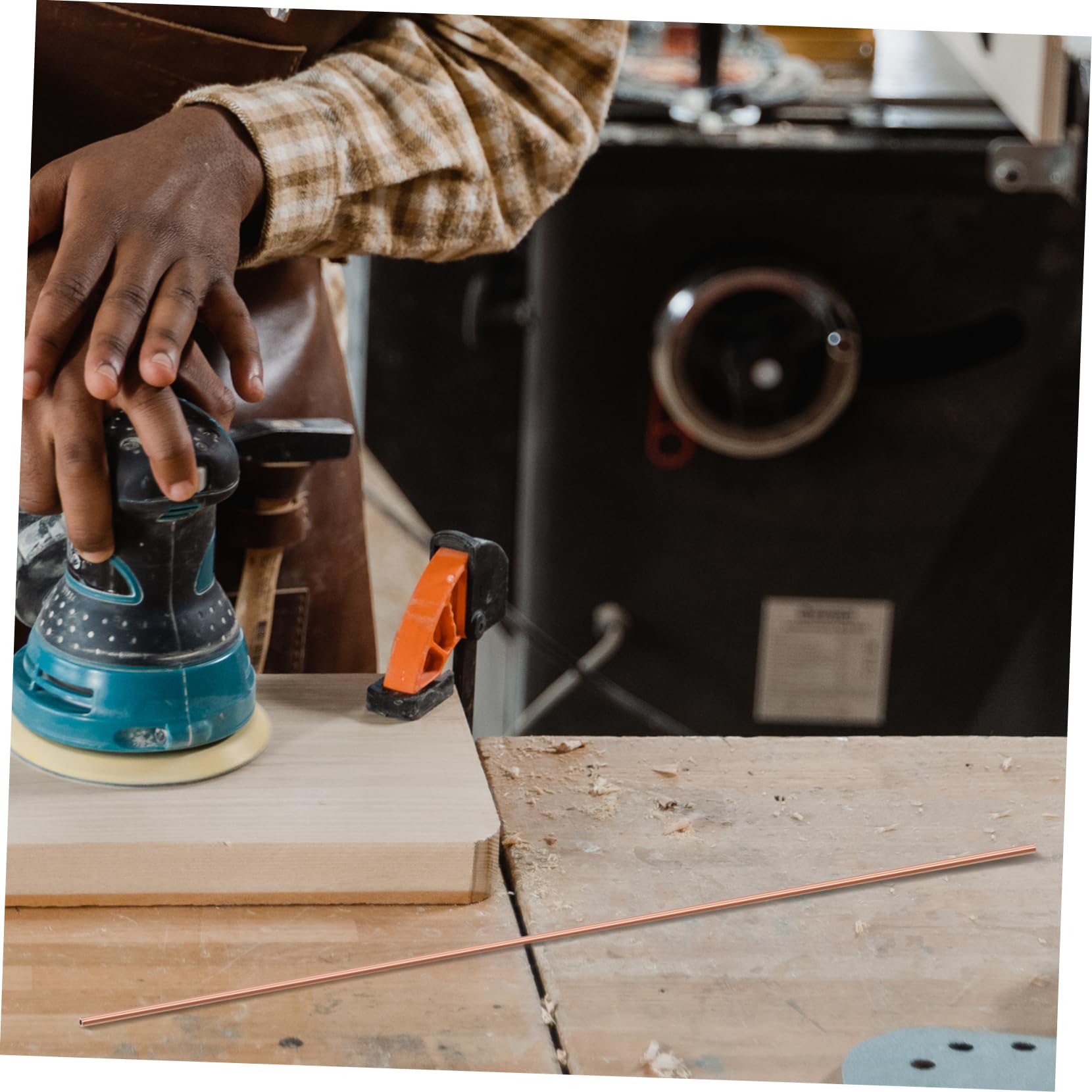 OSOLADY 2pcs Copper Round Tube Rods Copper Round Copper Tubes Copper Rod Crafting Metal Rods Copper Round Rod Copper Sticks for Crafts Copper Sticks for Crafting Copper Piping