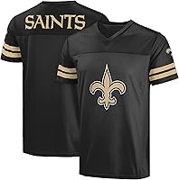 Vista 13 de FOCO NFL Camiseta para Hombre con Logo Oficial Wordmark para Día de Juego de Fútbol Americano Cuello en V