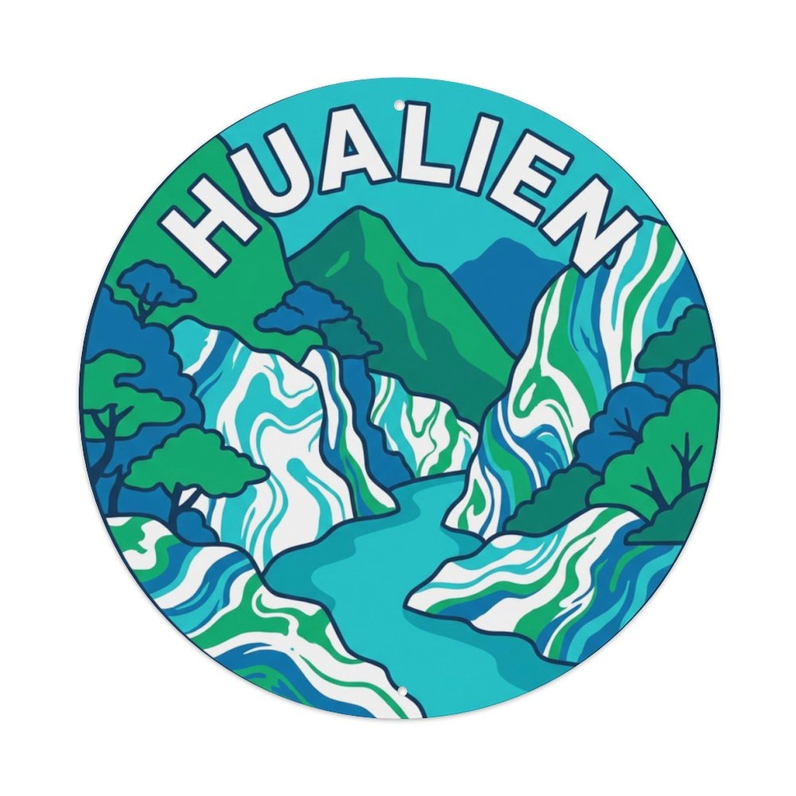 Taiwan Vintage Travel Hualien Metal Tin Sign