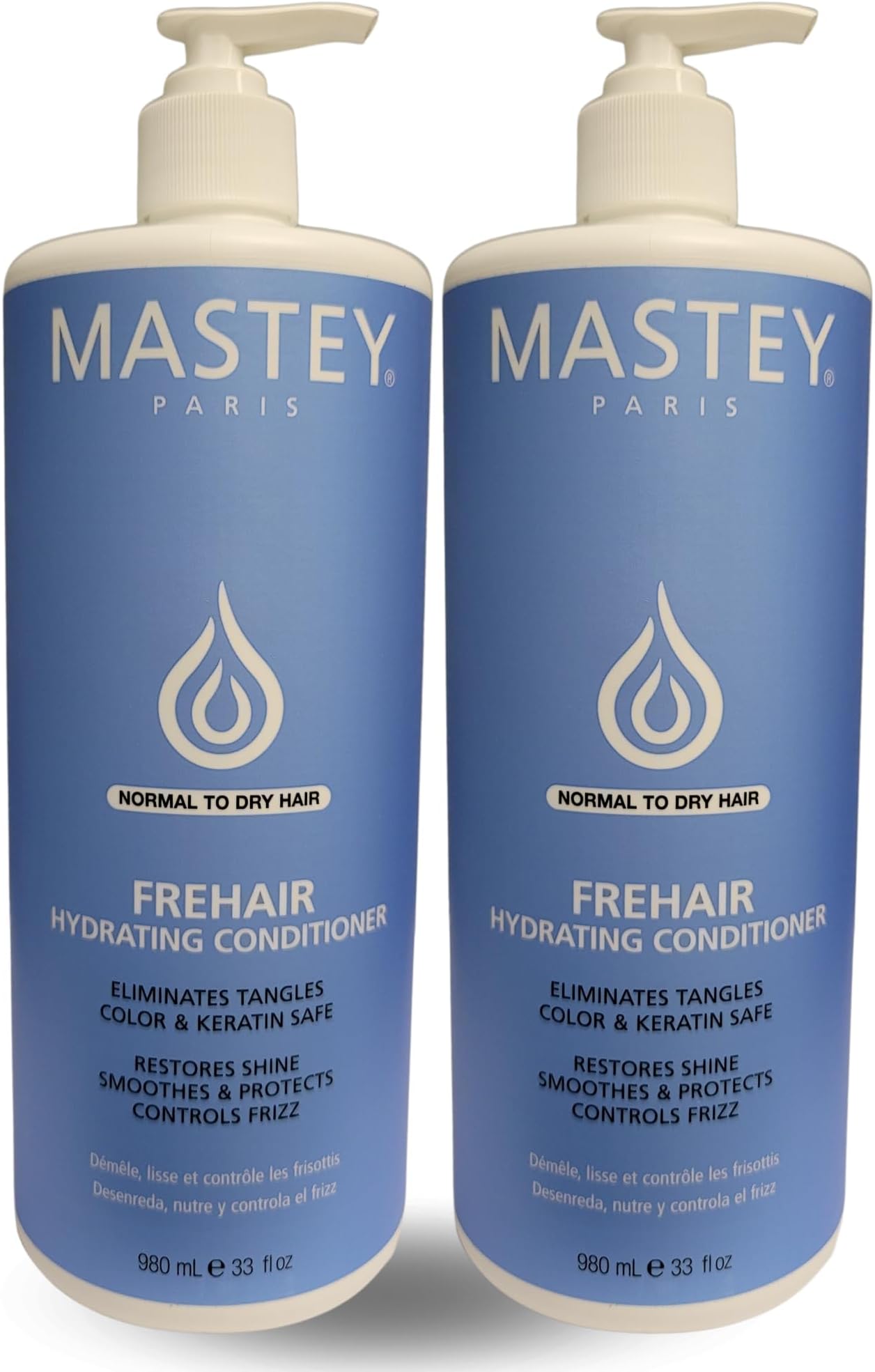 Mastey Paris Professional Cream Hair Care, Sulfate Free, Lipid & Amino Acid Fortified, with UV Blocking Antioxidants - 33 fl oz