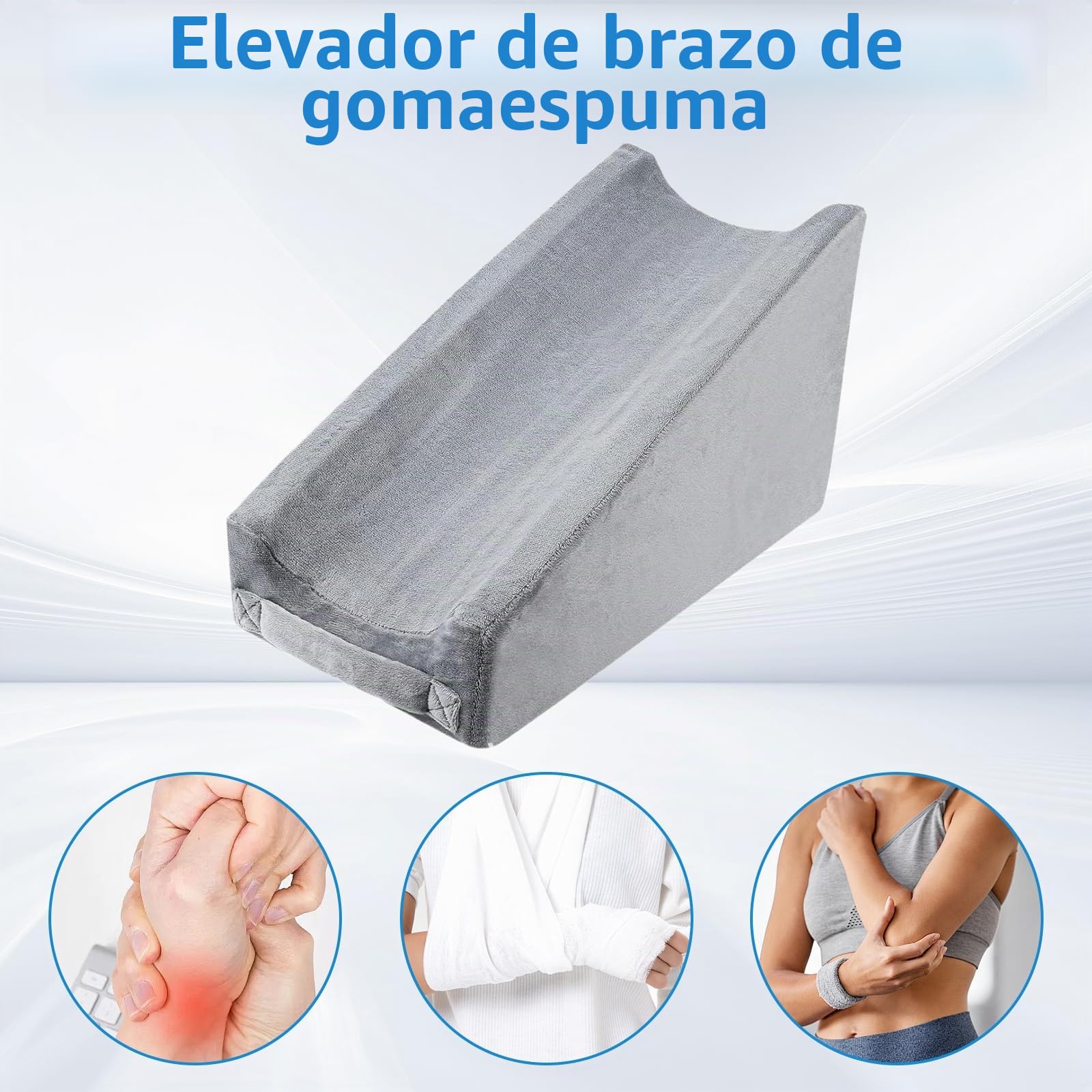Cojín De Cuña Cojín Para Reposabrazos Cojín Inflable Para Elevación De Brazos De Inyección Para Levantar Brazos Cojín Para Brazos Cojín De Apoyo Para Brazos Para Aliviar El Dolor Reposabrazos Diario