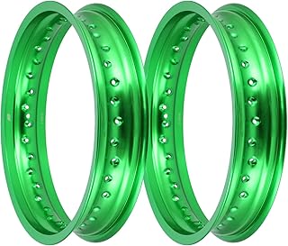 Set: 2x Llanta 3,00 x 16" de aluminio, verde anodizado