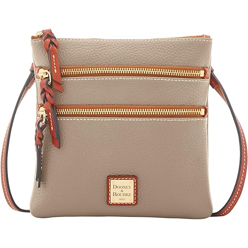 Dooney & Bourke Handbag, Pebble Grain North South Triple Zip