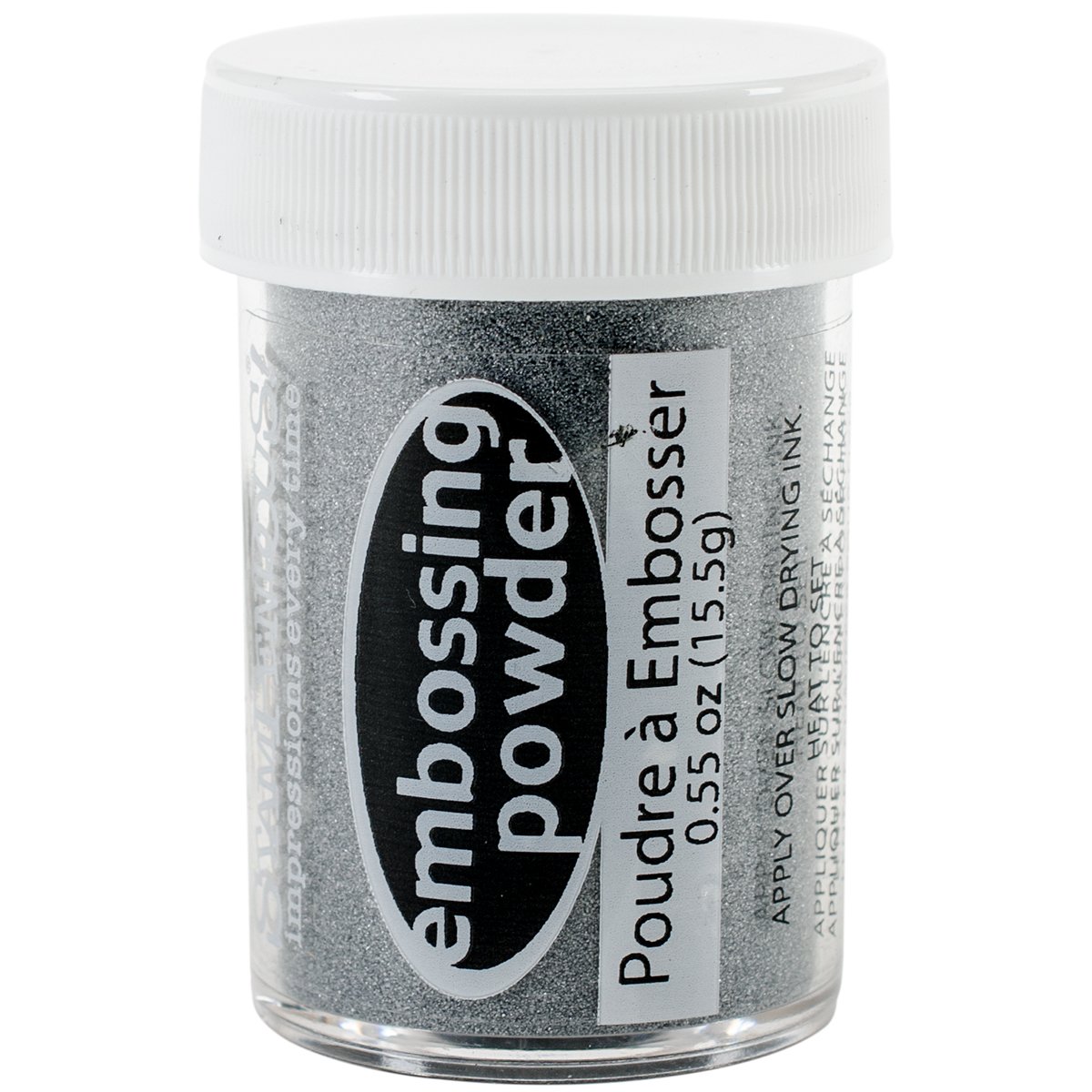 Stampendous Embossing Powder .55oz-Silver Opaque