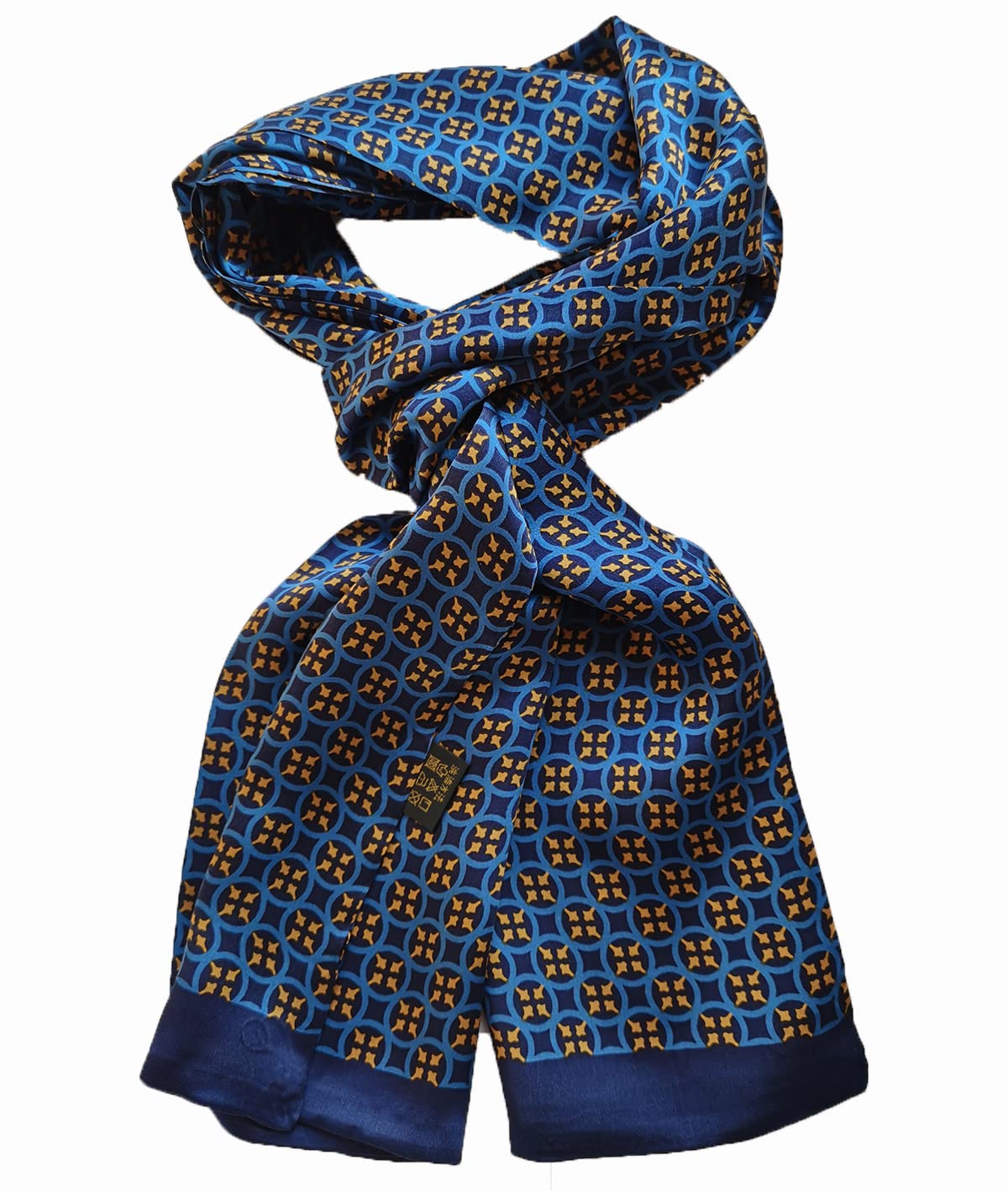 Foulard da uomo in 100% seta, doppio strato, alla moda, formale, casual, business