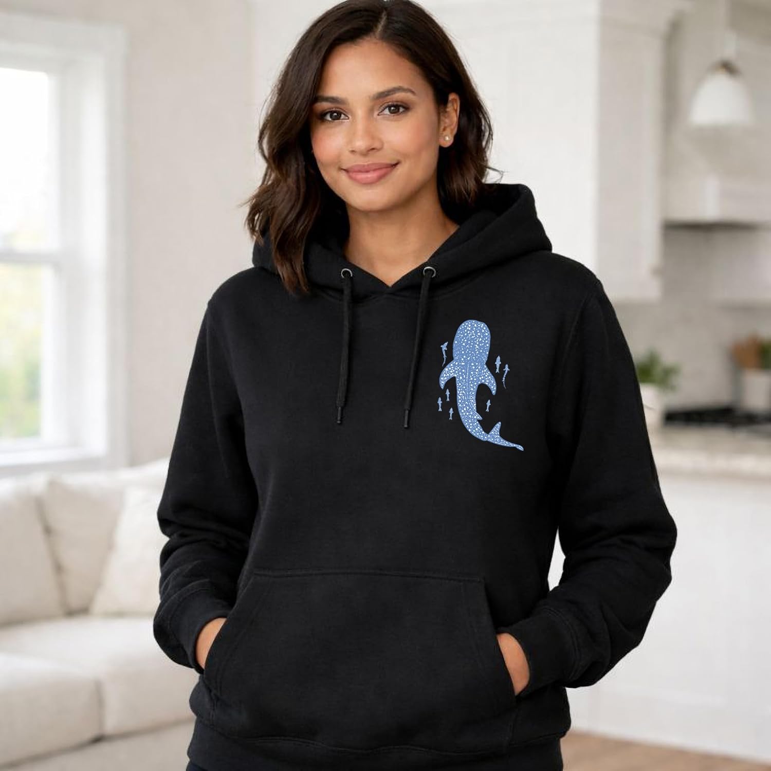 Whale Shark Hoodie Christian Hoodies Christian Sweatshirts for Women Jesus Hoodie Faith Sweatshirt Jesus Sweatshirt