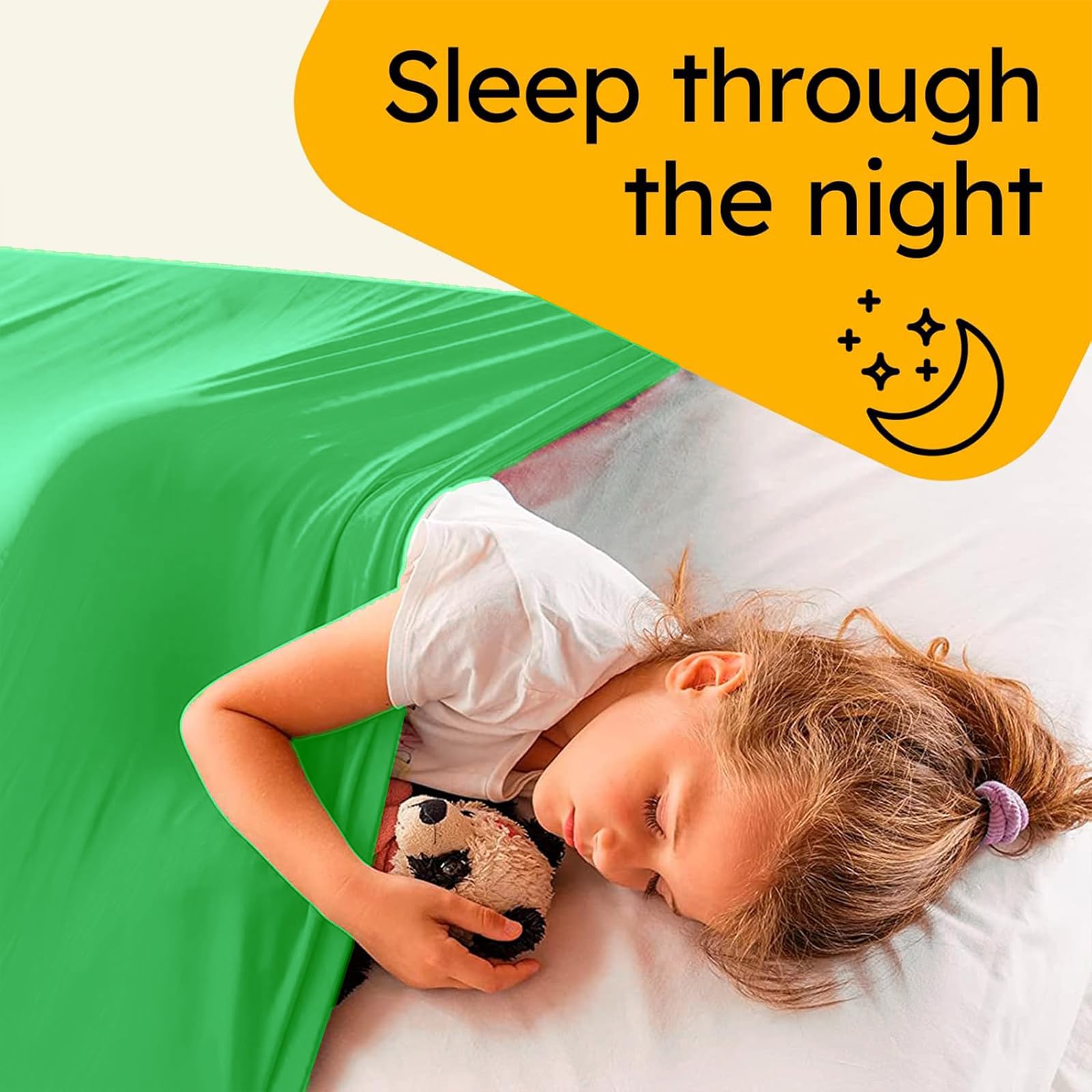 SZSMART Sensory Compression Sheet for Kids Lycra Elastane Bed Sheet - Image 2