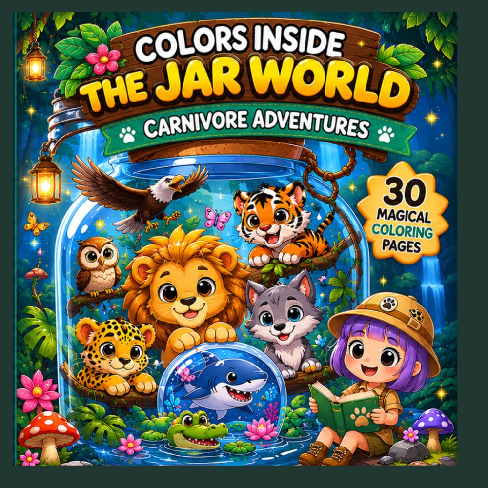 Colors Inside the Jar World: Magical Animal Coloring Adventures for Kids