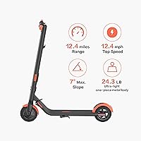 Vista 3 de Segway Ninebot Electric Kick Scooter E2E2 Plus, Up to 15.5 Mi Range, 12.4 and 15.5 MPH Max. Speed, wt 8.1-Inch Tires, Cruise Control - Electric