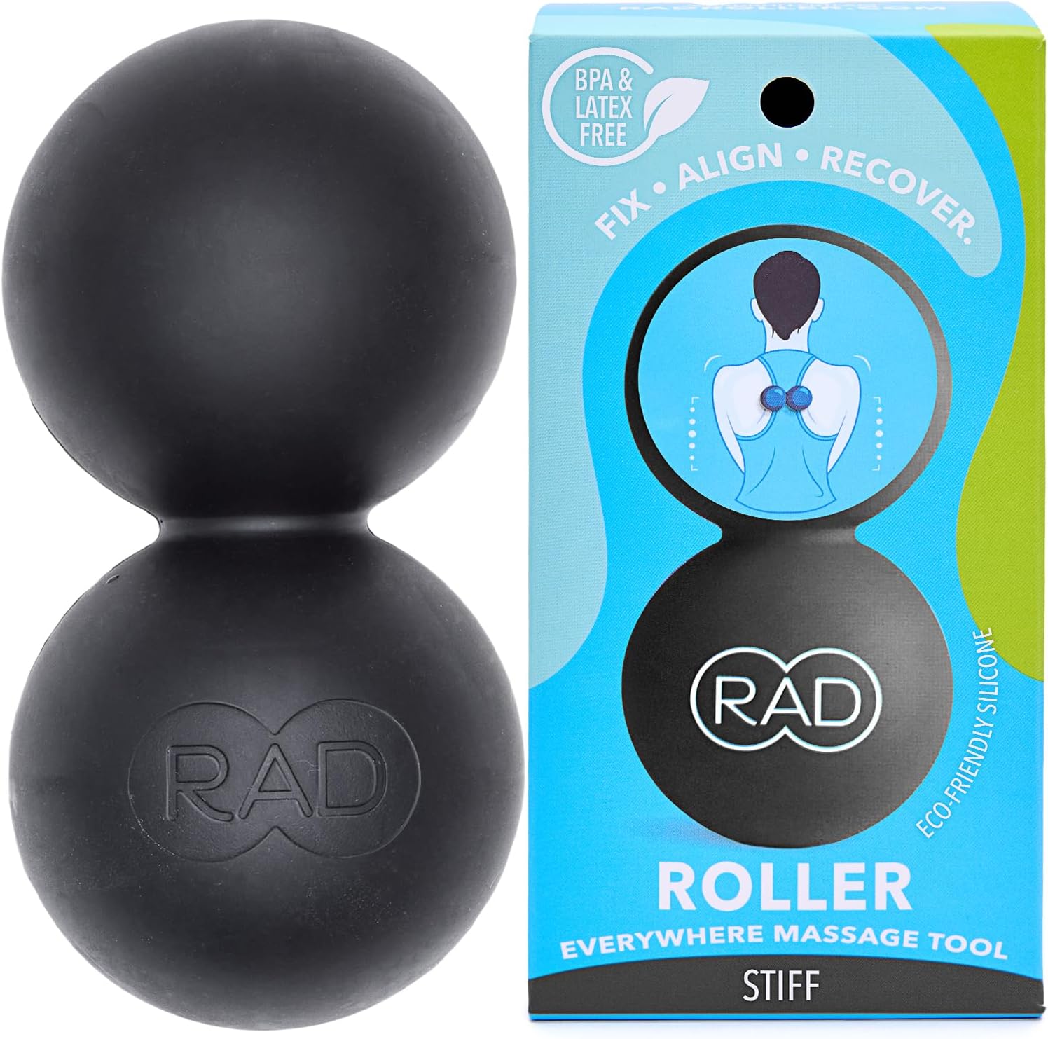 Roller I Myofascial Release Tools I Medium Density I Self Massage Mobility and Recovery (Black)
