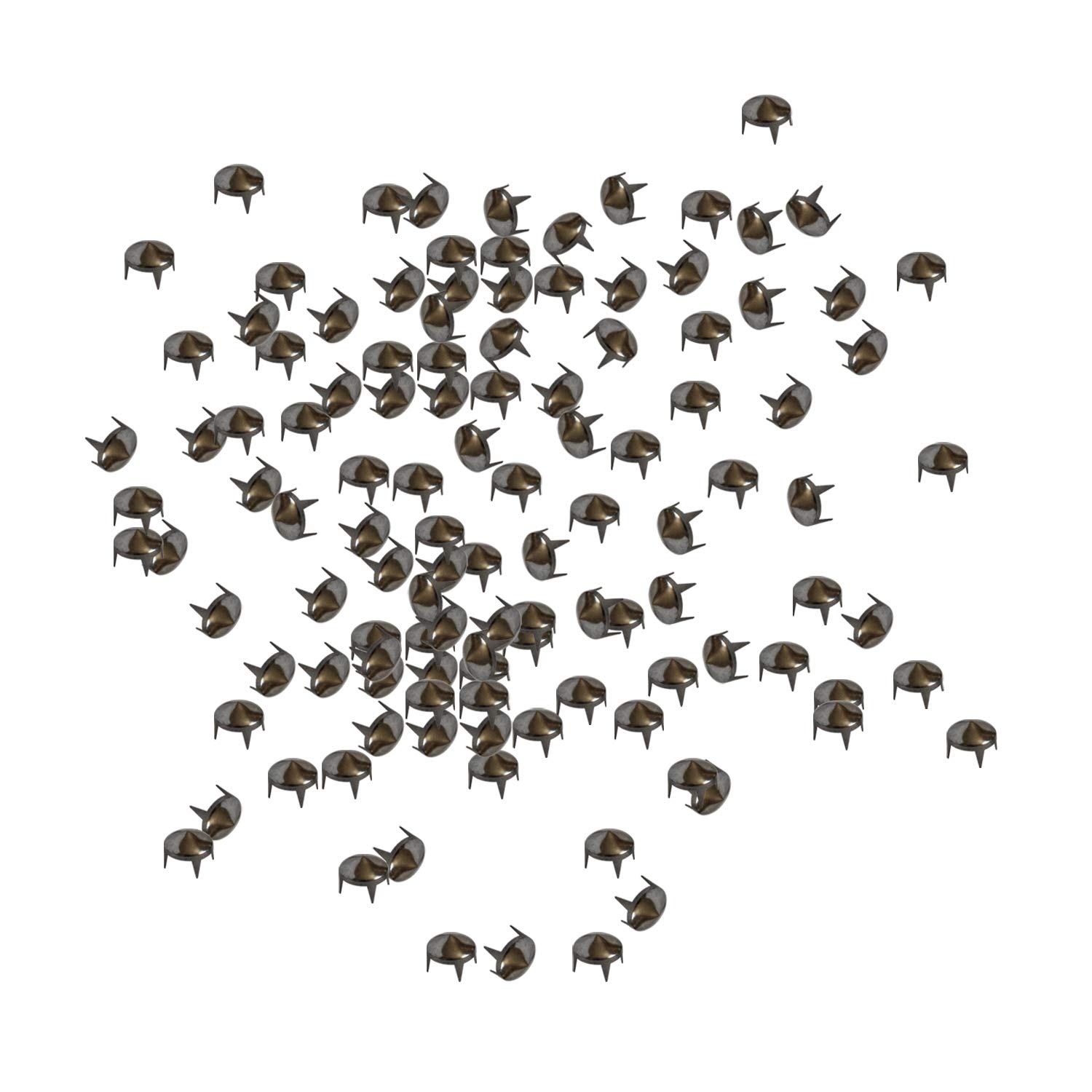 Jinlaili 100 Piezas Remaches Punk, 7 * 10 Cm Cono Picos Con Tornillo, Remaches Cono De Cuero, Remaches De Metal Tachuelas, Remaches Punk Plateado, Tachuelas Decorativas Para Ropa, Pinchos Cono Picos