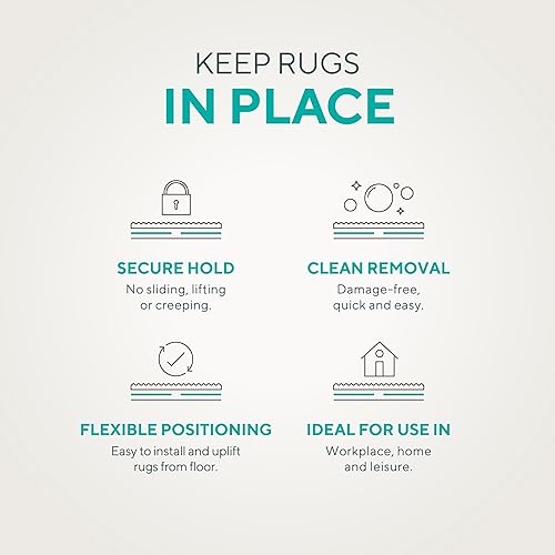 Miniatura 3 de Floormuffler Kit de agarraderas magnéticas para alfombras Magnus. Utiliza el poder del magnetismo para sujetar firmemente alfombras y tapetes en su