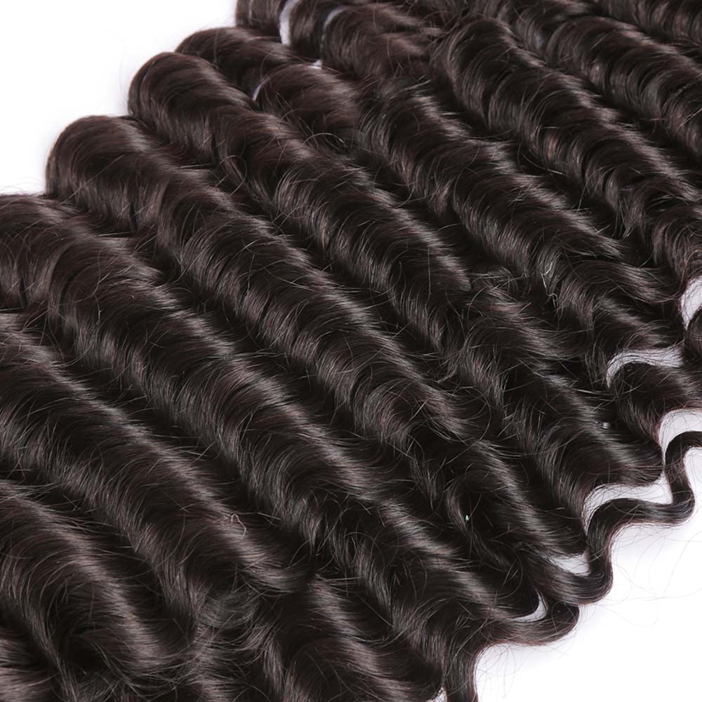 Deep Wave Bundles Human Hair Brazilian Deep Wave Human Hair Bundles Real Unprocessed Brazilian Virgin Hair Natural Color Bundles 26 26 26 inch