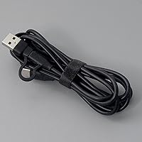 Vista 8 de RK ROYAL KLUDGE Cable de teclado USB C 6 pies - 60 W, cable de teclado de carga rápida 3.1 A, cable de carga USB 2 en 1 USB AC a USB para teclado