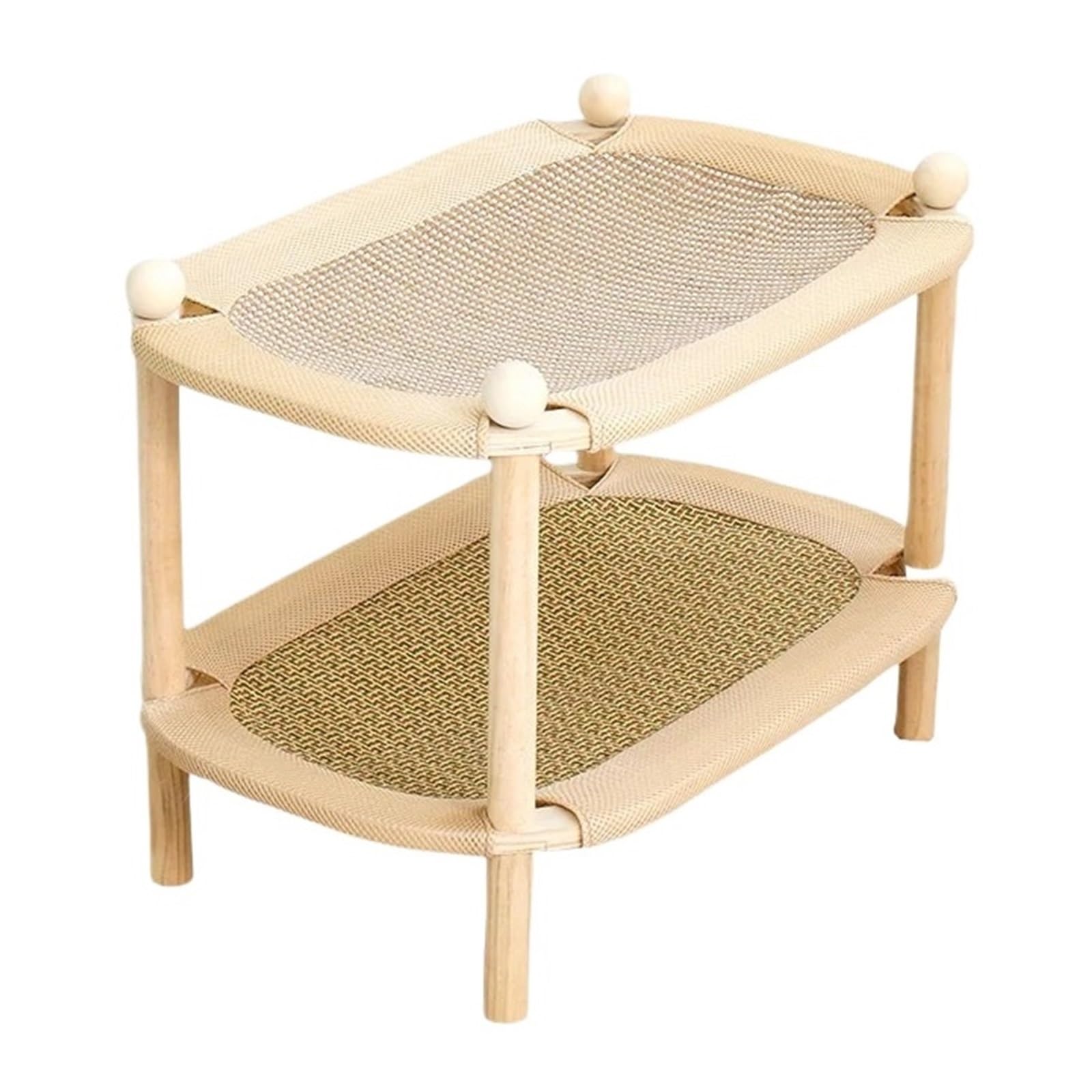 Tapis à gratter double couche pour chat avec nid confortable de repos