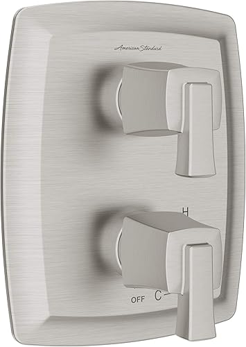 American Standard TU353740.295 Townsend - Desviador de ducha integrado de 2 manijas, solo níquel cepillado