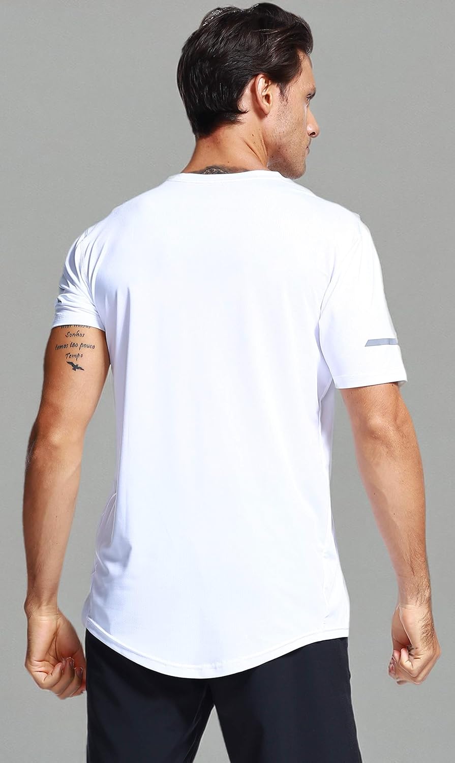 Mens Running Dry Fit T-Shirt Athletic Outdoor Short Sleeve Comfortable Sports Top