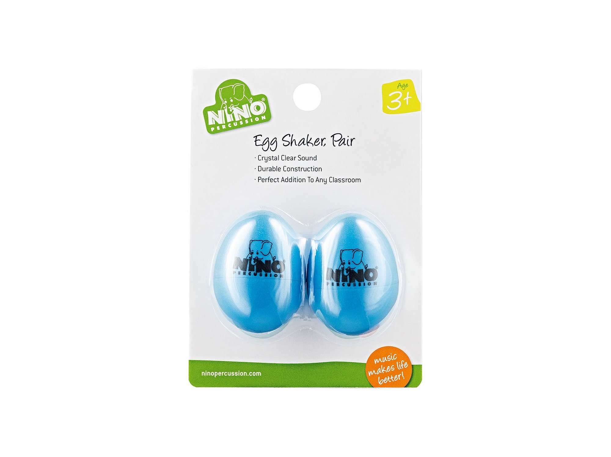 Meinl NINO540SB-2 Egg Shaker Pairs - Sky Blue (Set of 2)