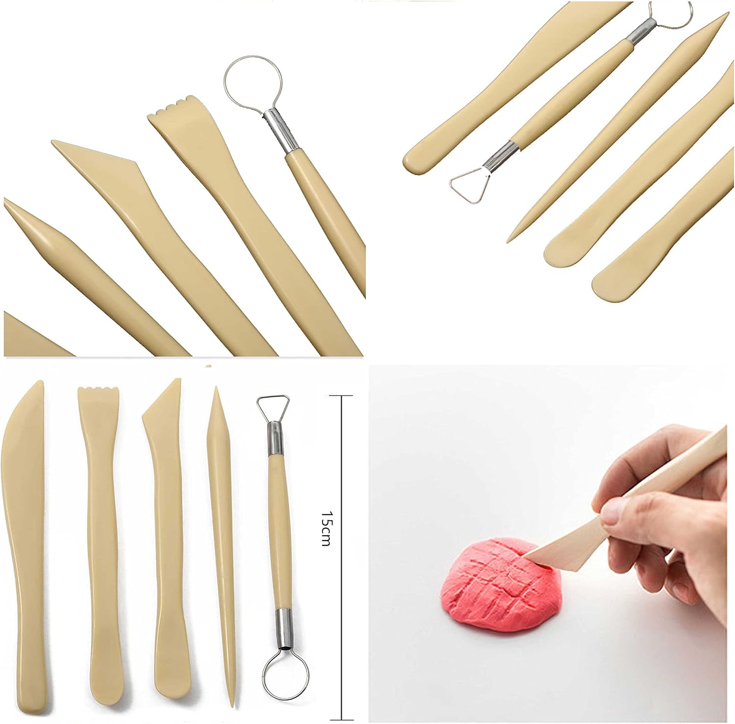 Langqun Polymer Clay Tools Set,27pcs Pottery Tools Kit,Dotting Tools,Ceramic Supplies for Kids and Adults,Sculpting,Modeling,Shaping