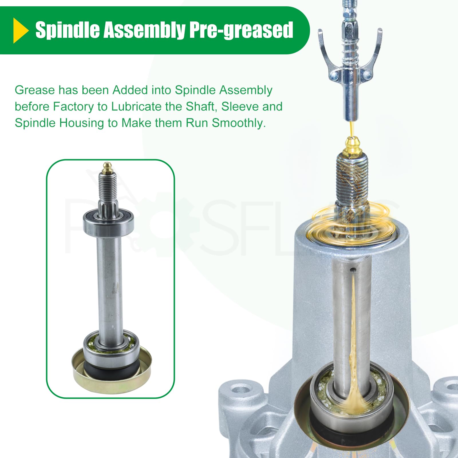Amazon.com : POSFLAG 587819701 Spindle Assembly Kit with 153535