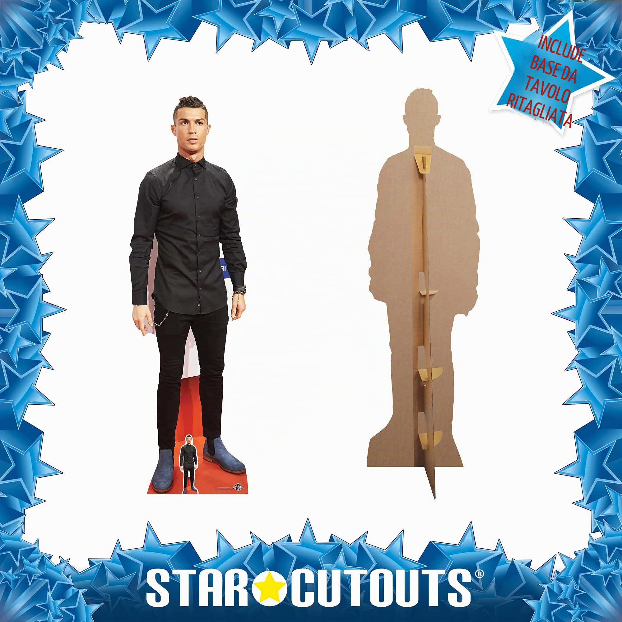 Star Cutouts, Figura a grandezza Naturale di Cristiano Ronaldo, Multicolore