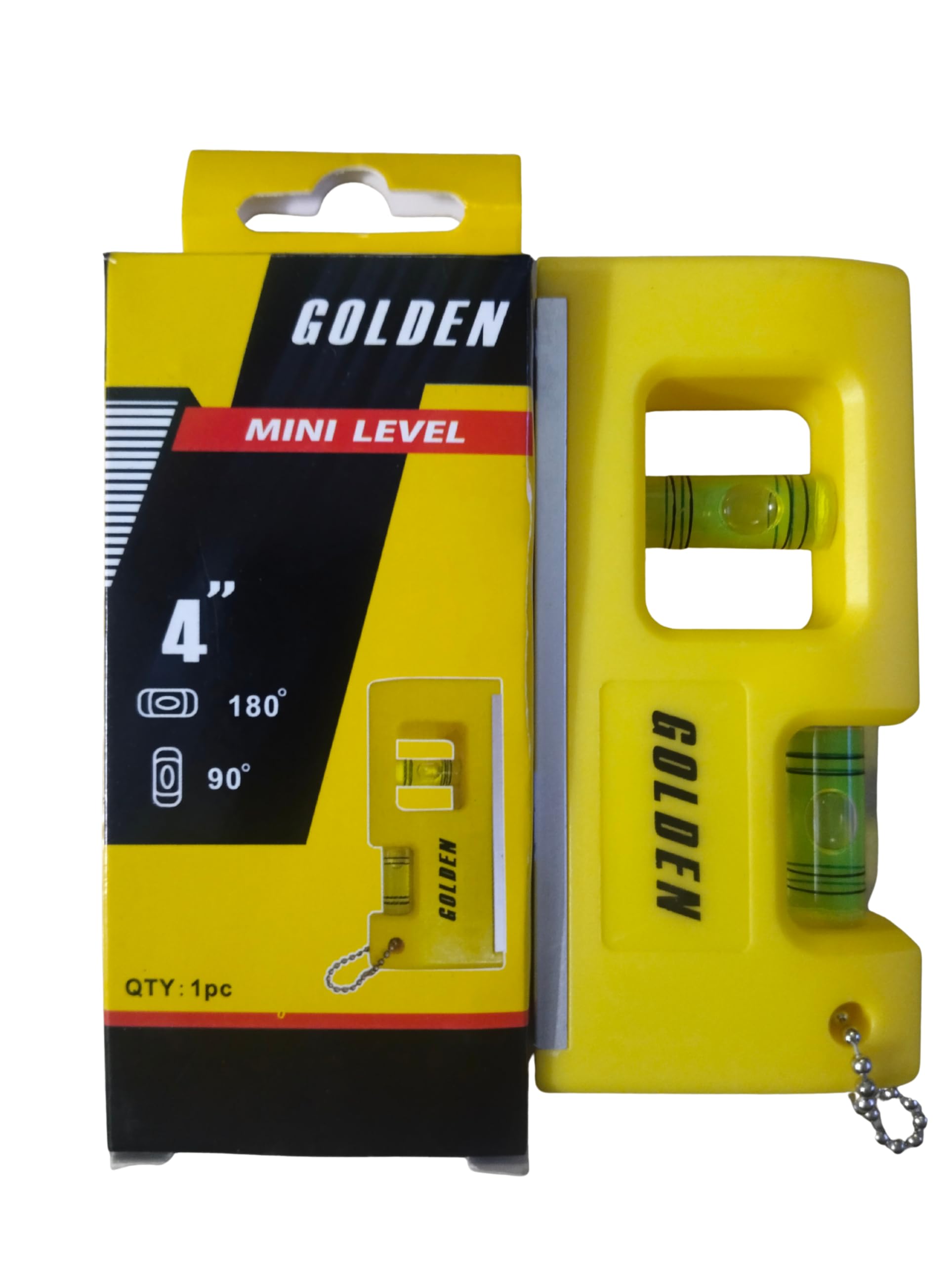 Tools 4 Inch Mini Magnetic Spirit Level with 2 Vials – Compact, High Accuracy Bubble Level for Horizontal & Vertical Measurements – Pocket Size, Durable for Woodworking DIY & Construction-image-4