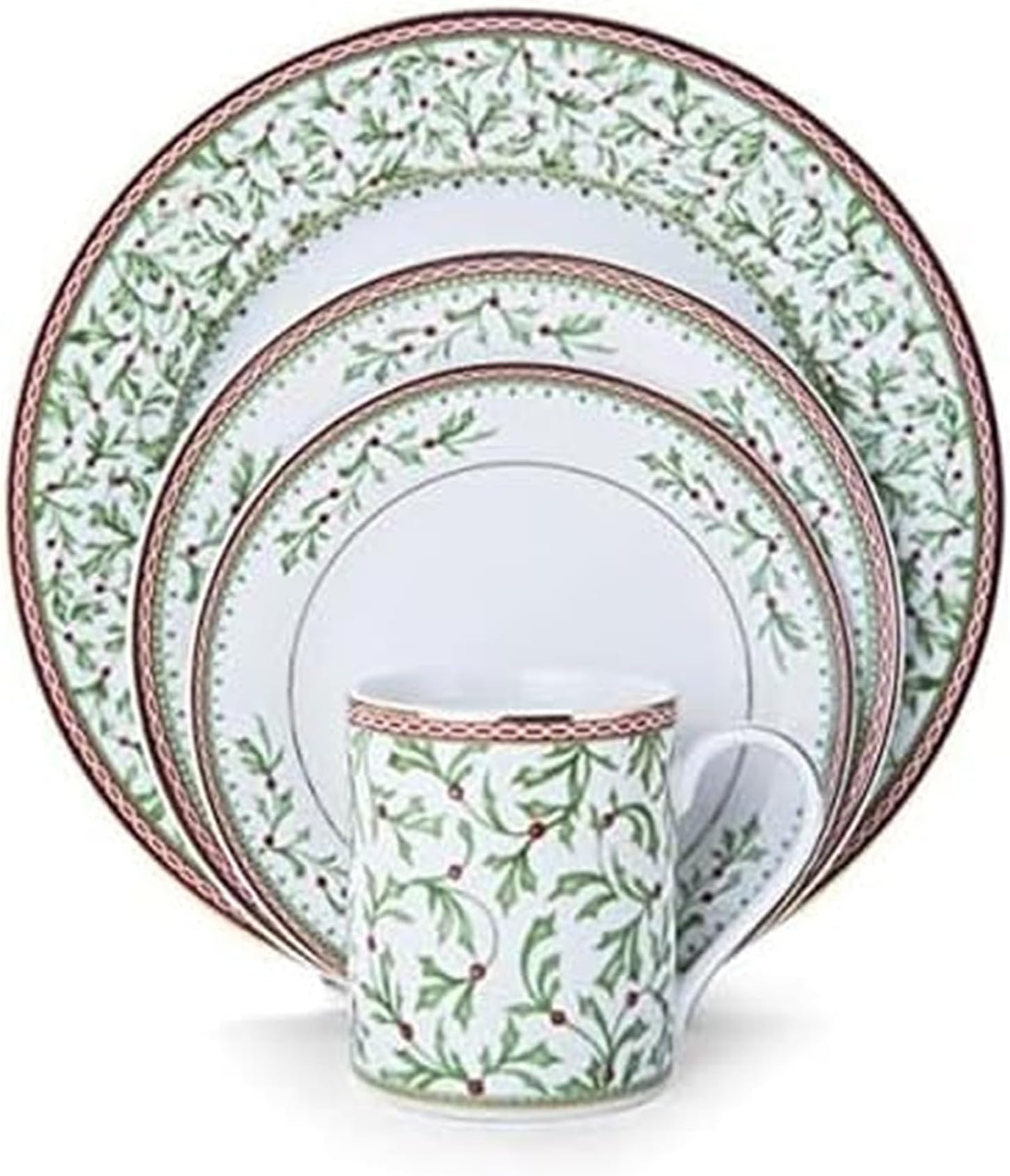 Mikasa Holiday Traditions Dinnerware Set with Mugs (16 Piece)