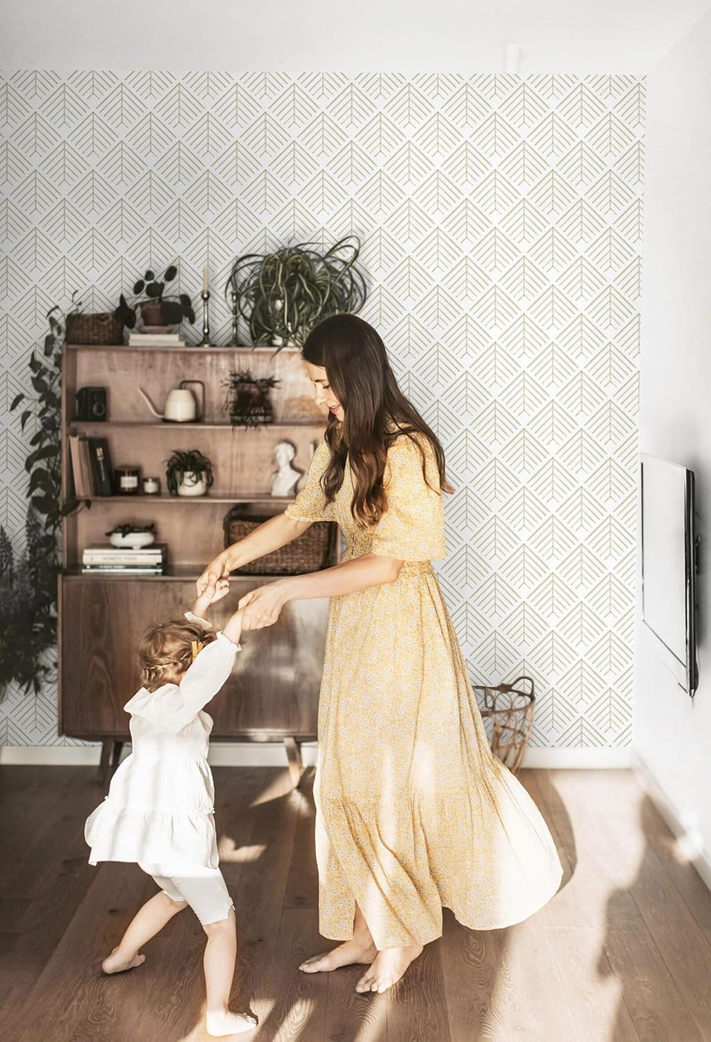 Modern Geometric Peel And Stick Wallpaper Boho Contact Paper - View #9