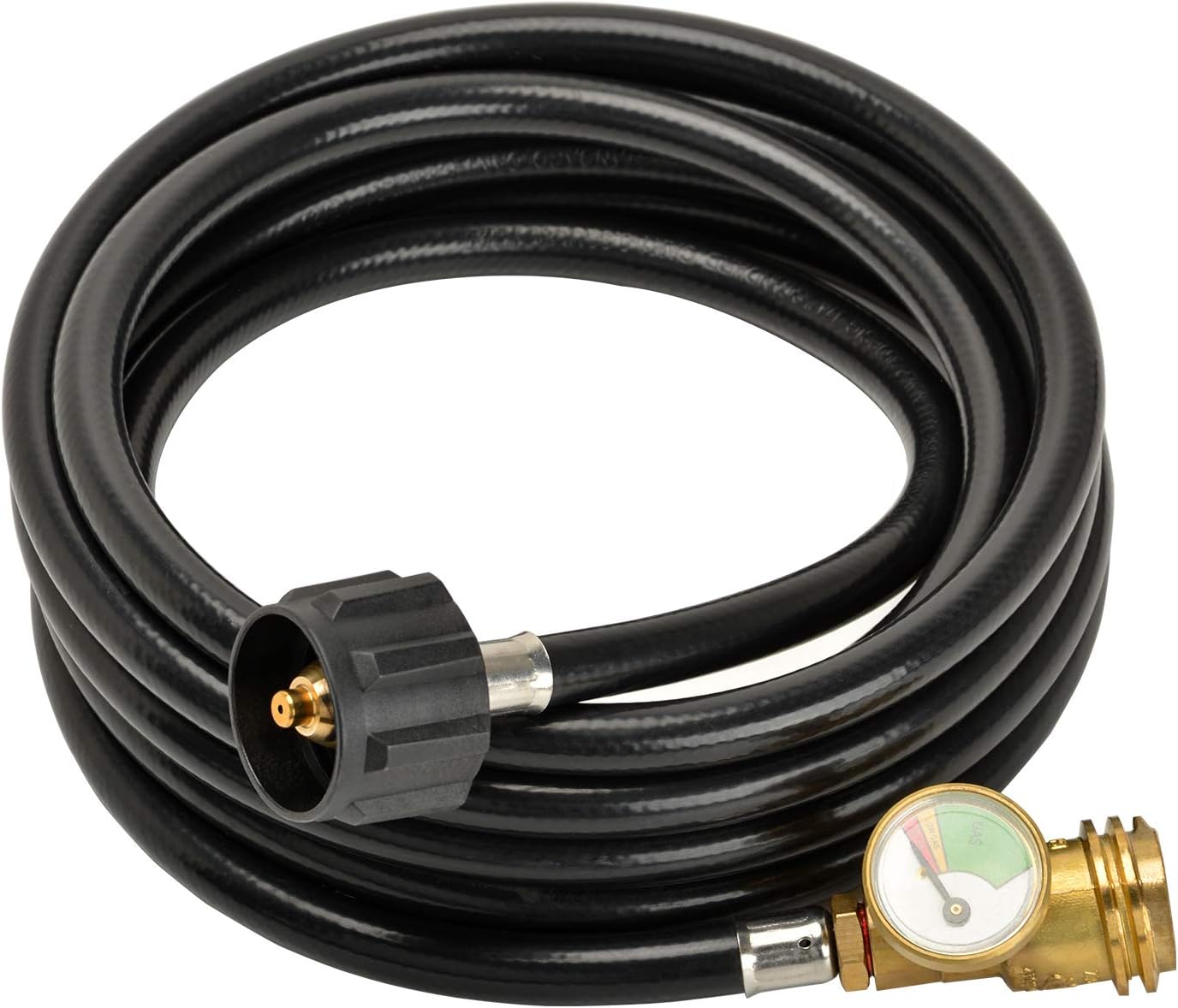 only fire 12 Ft Universal Propane Extension Hose with Gauge