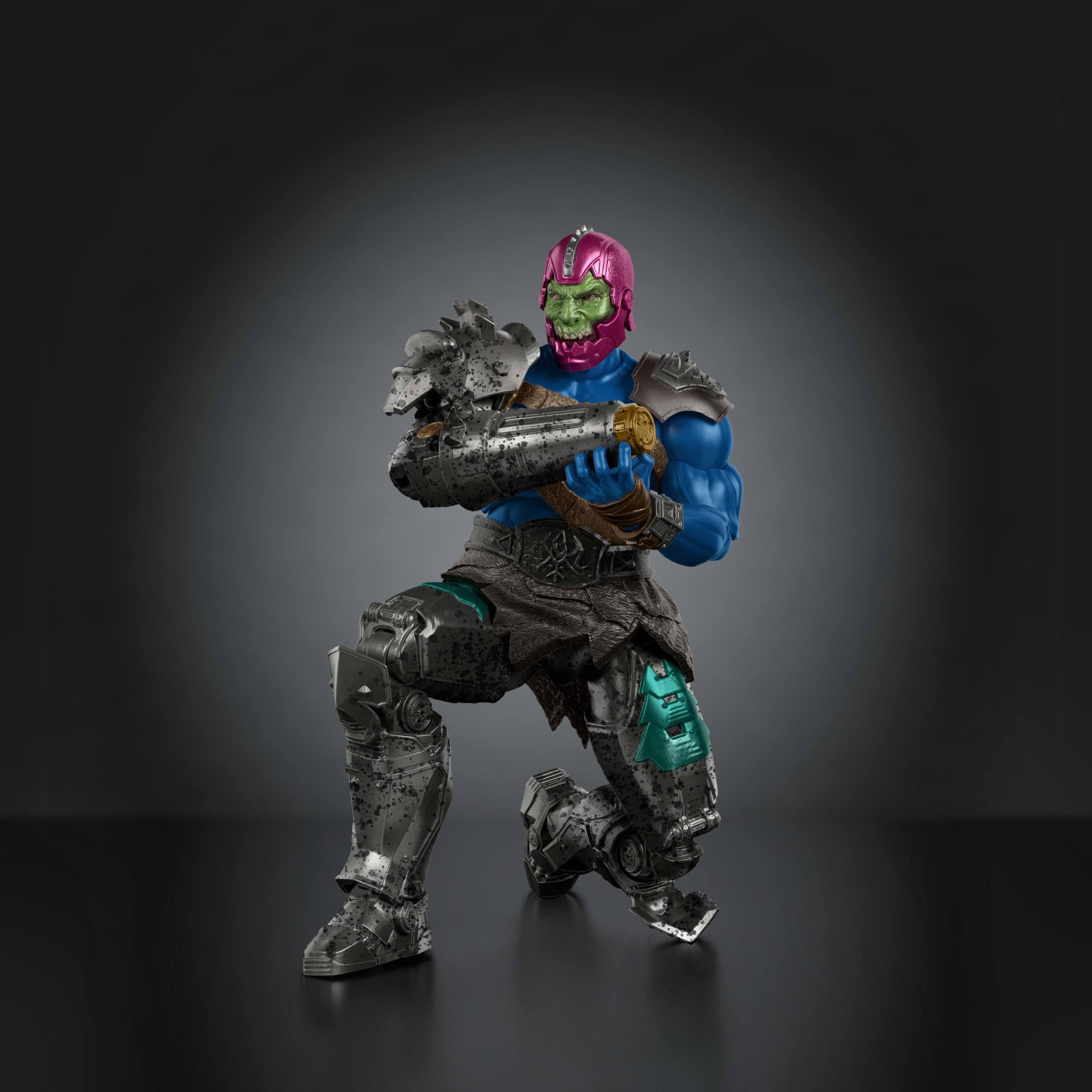 Masters of the Universe Actionfigur Chronicles Trap Jaw, Maßstab 1:12, Bösewicht detailgetreu zum Film von 2026, hervorragende Beweglichkeit mit 30 Bewegungspunkten, Hakenarm, JKJ27