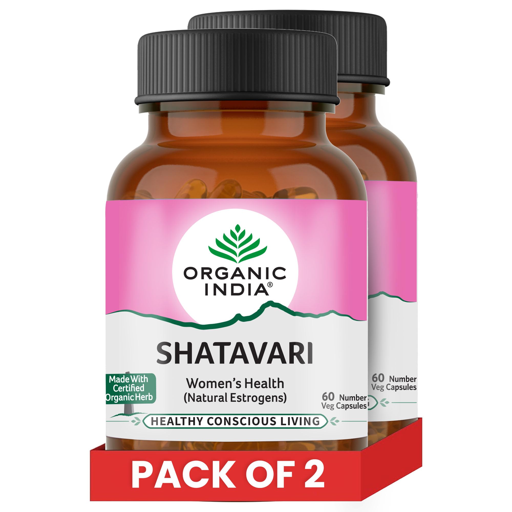 ORGANIC INDIA Shatavari 60 Veg Capsules - (Pack of 2) (B07P1Y652D) Amazon Price History, Amazon Price Tracker