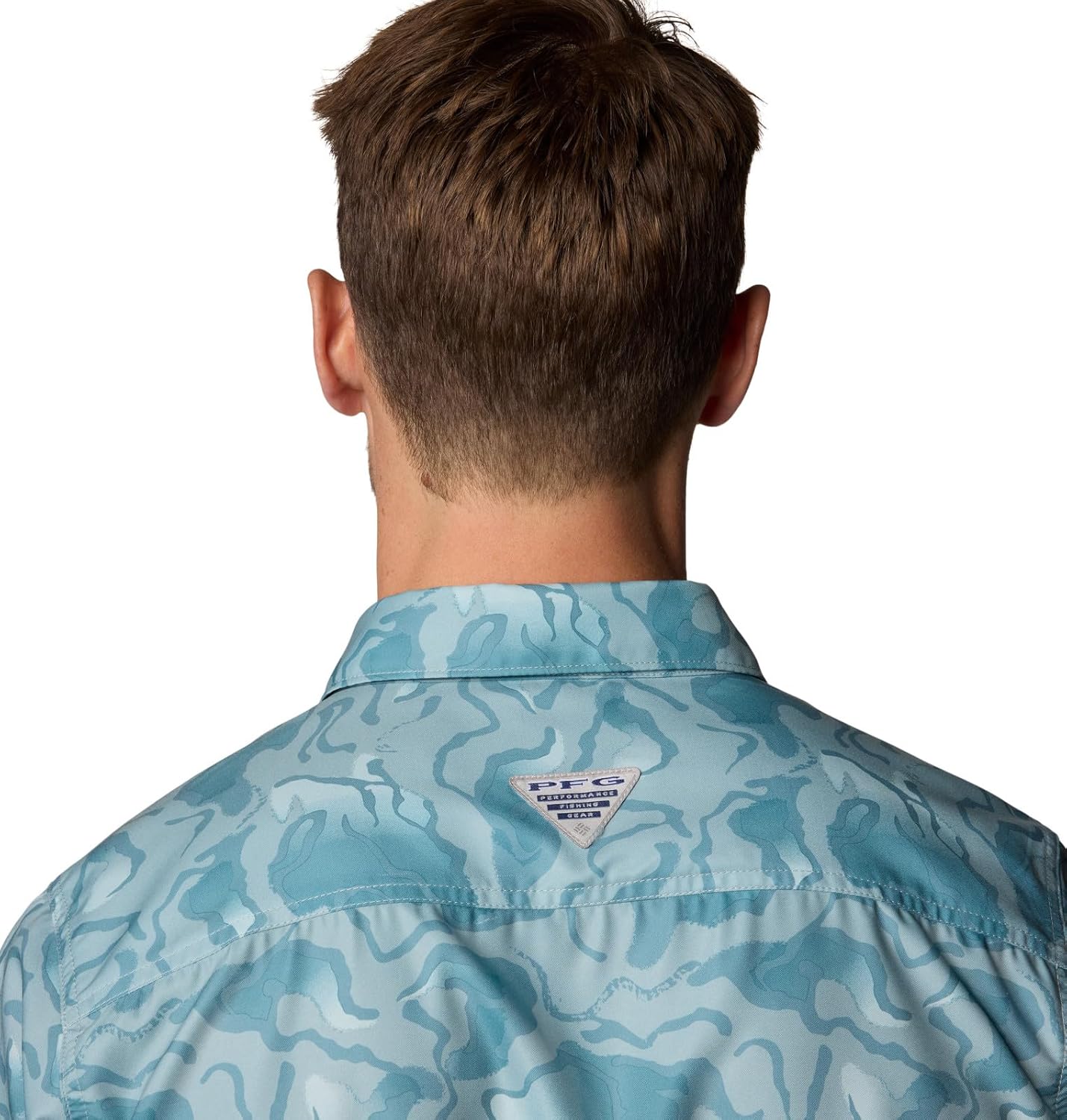 Columbia Mens PFG Uncharted Printed Short Sleeve Shirt