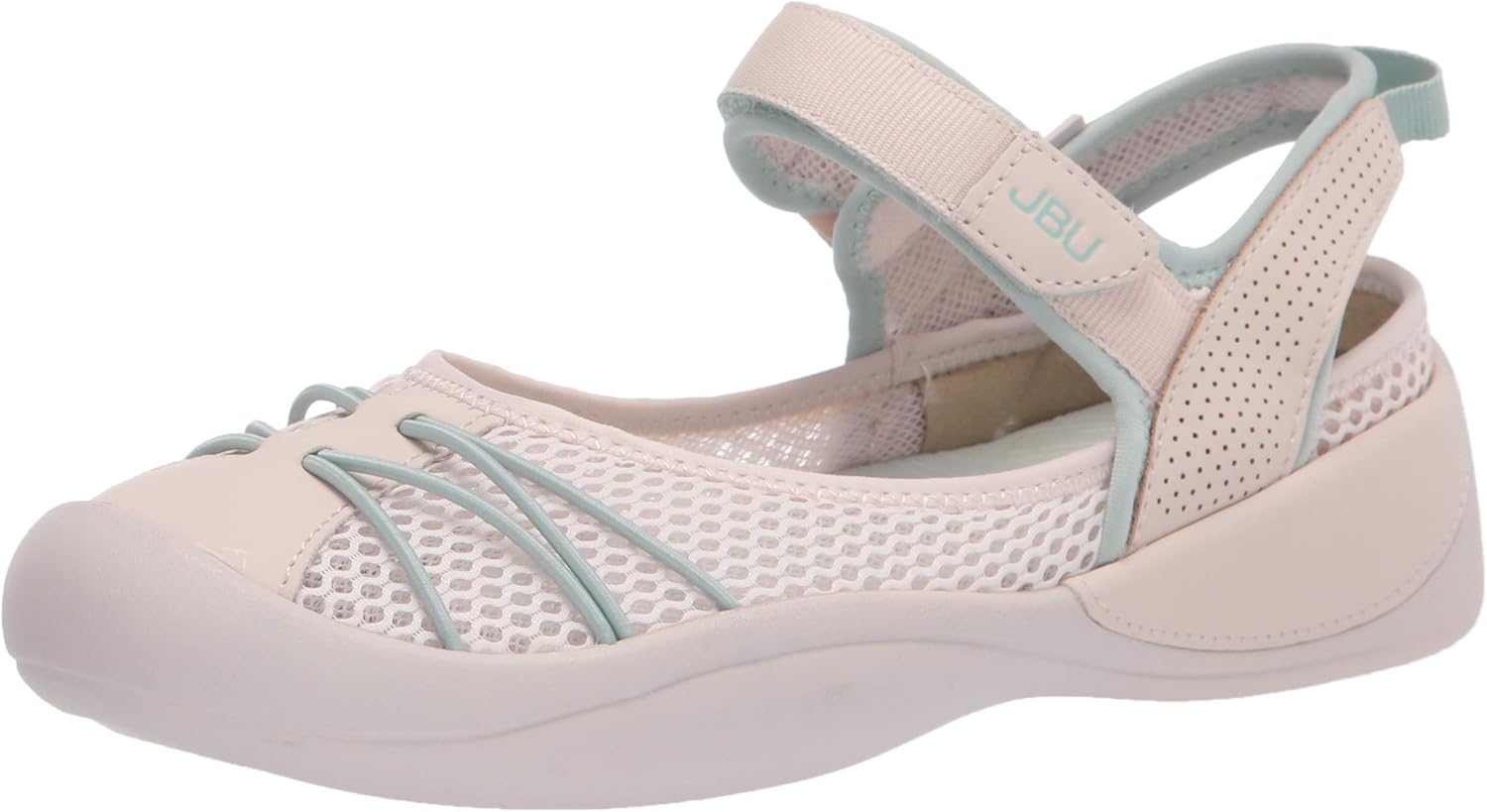 JBU by Jambu womens Tulip Mary Jane Flat, Light Tan/Pale Lime, 9.5 US