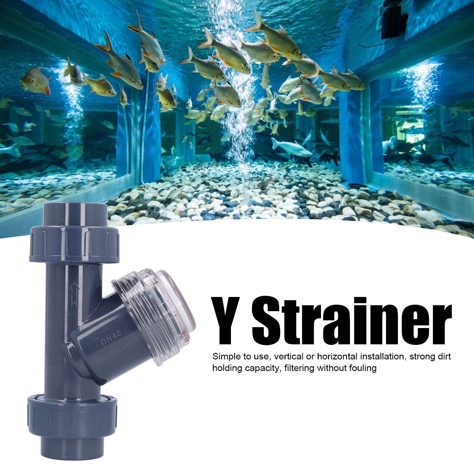 40mm Y-40 DN40 PVC-Rohrfilter Y-Typ Filter Wasseraufbereitungsfilter