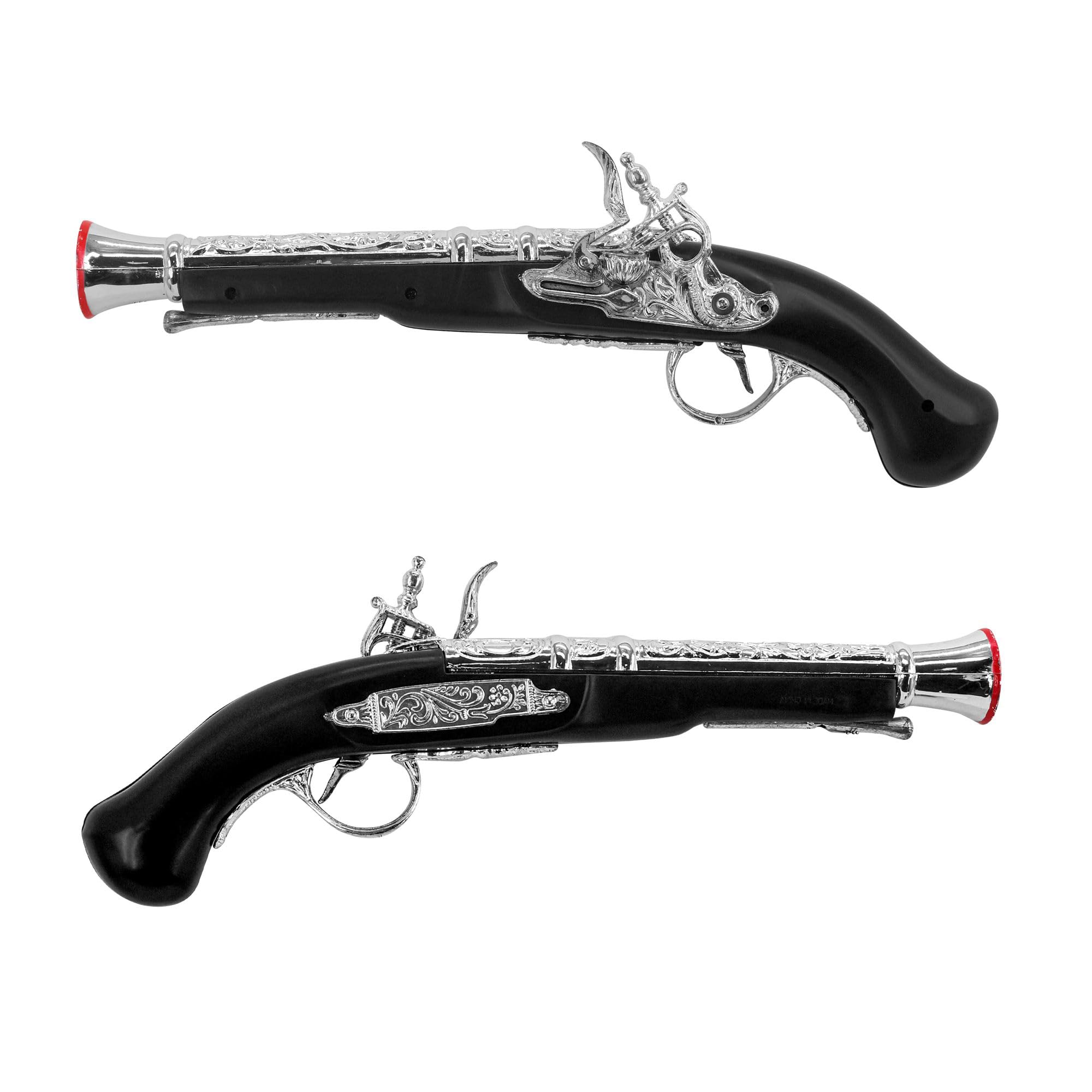 W WIDMANN MILANO Party Fashion - 3085P - antyczny pistolet piracki, dodatek do kostiumu, czarny