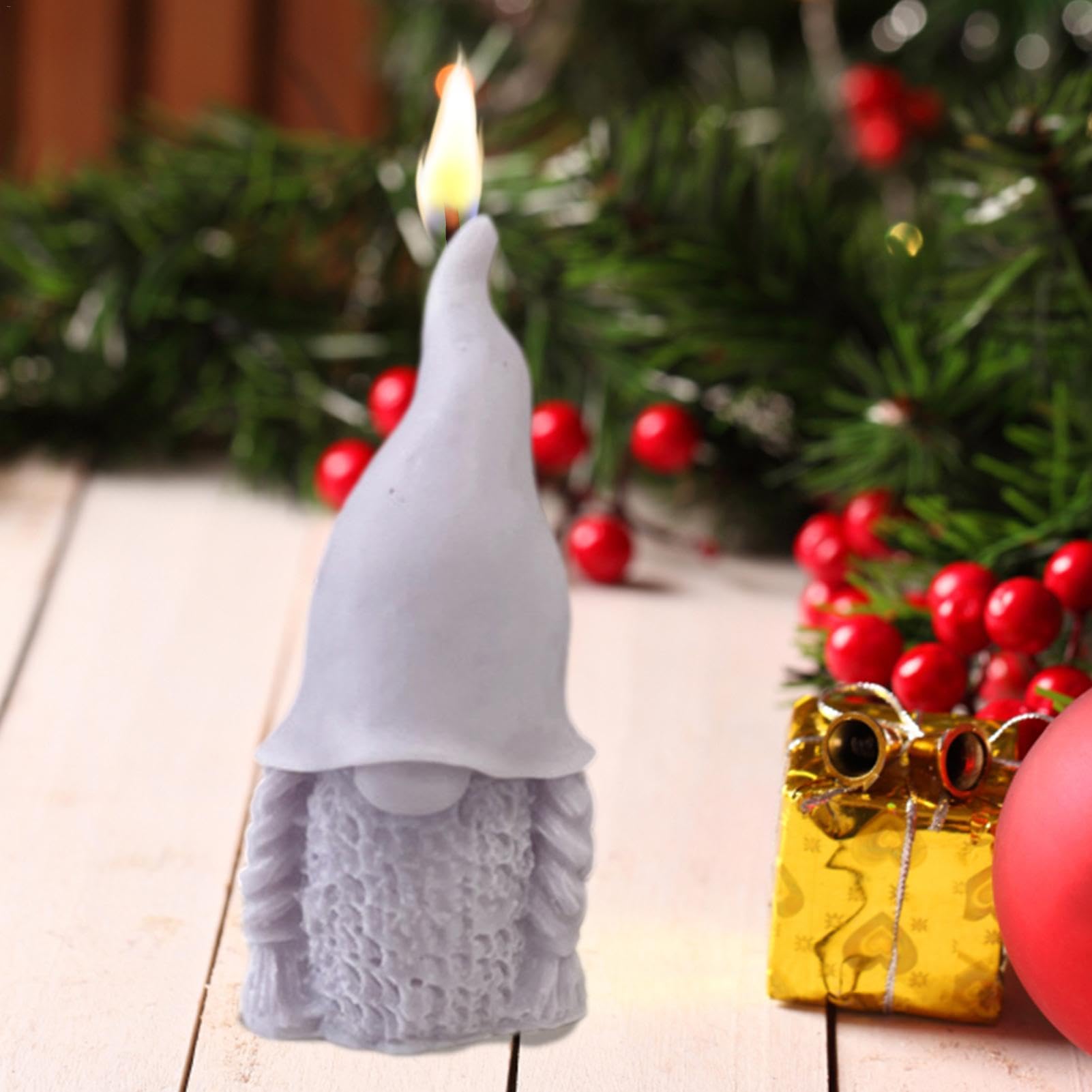 Stampini Silicone Babbo Natale - 2 Pezzi, Per Resina, Candele, Sapone, Fai Da Te Natalizio - Foto 3