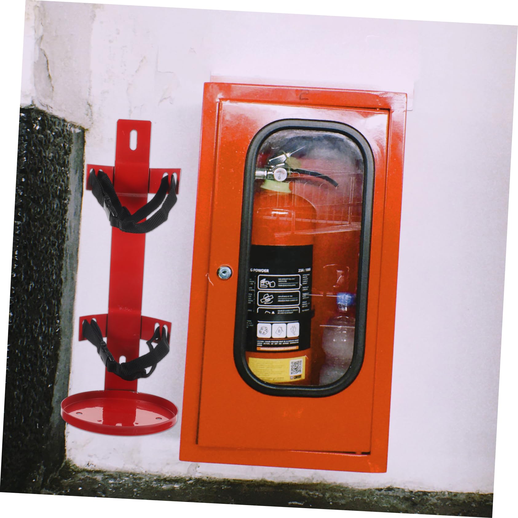 Soporte Extintor para Extintores de Incendios, Soporte de Pared con Correas Ajustables, Fácil de Instalar, para Casa y Oficina