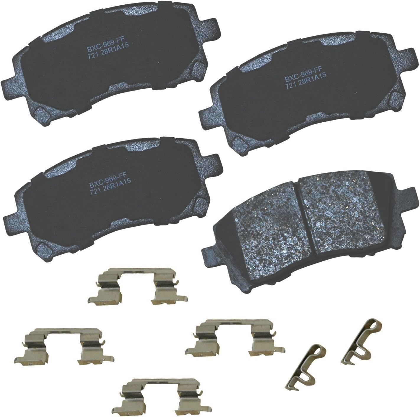 Bendix Premium SBC721 Ceramic Front Brake Pads for Subaru Forester 2002-1998, Impreza 2003-1998, Legacy 2002-1997, Outback 2002-2000