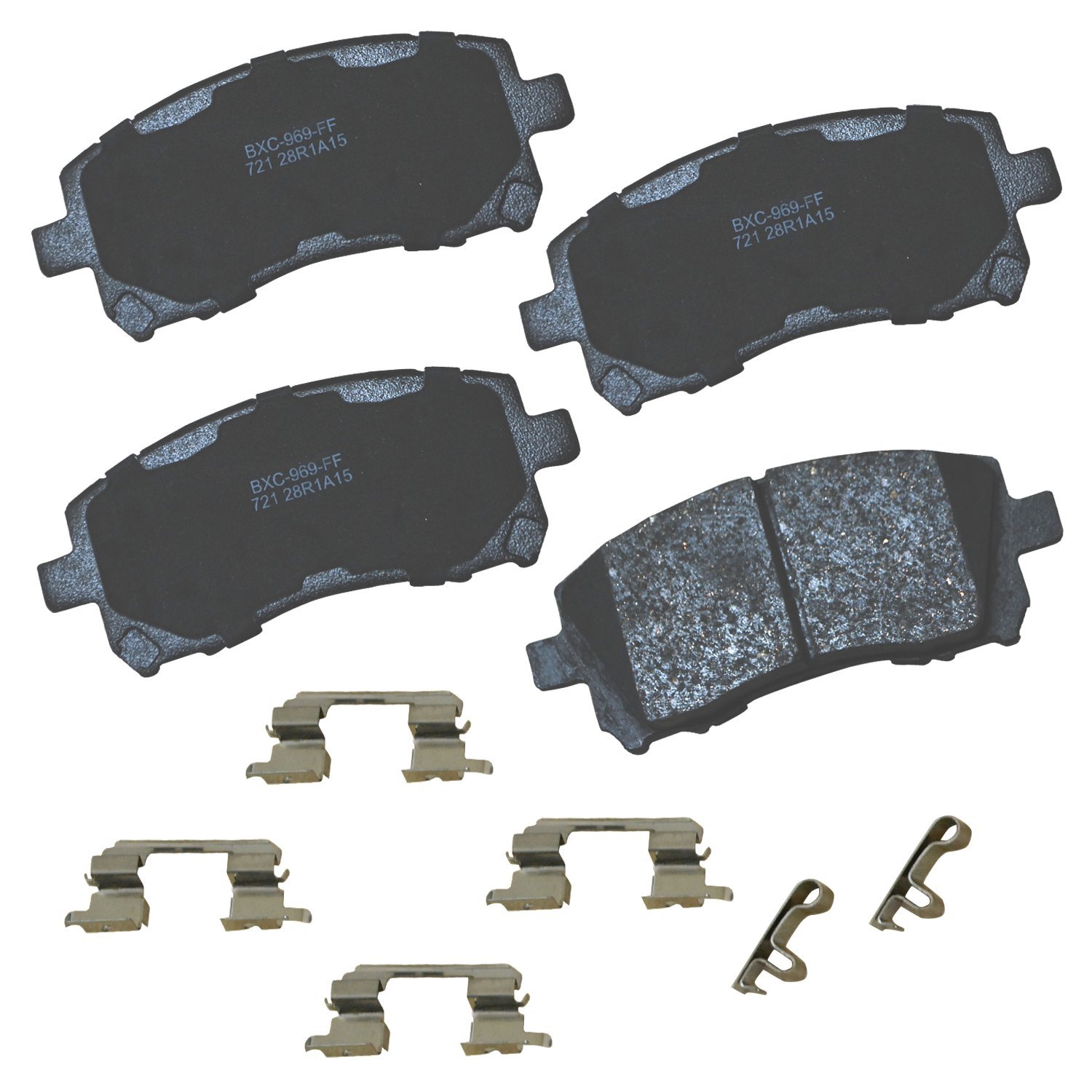 Bendix Premium SBC721 Ceramic Front Brake Pads for Subaru Forester 2002-1998, Impreza 2003-1998, Legacy 2002-1997, Outback 2002-2000